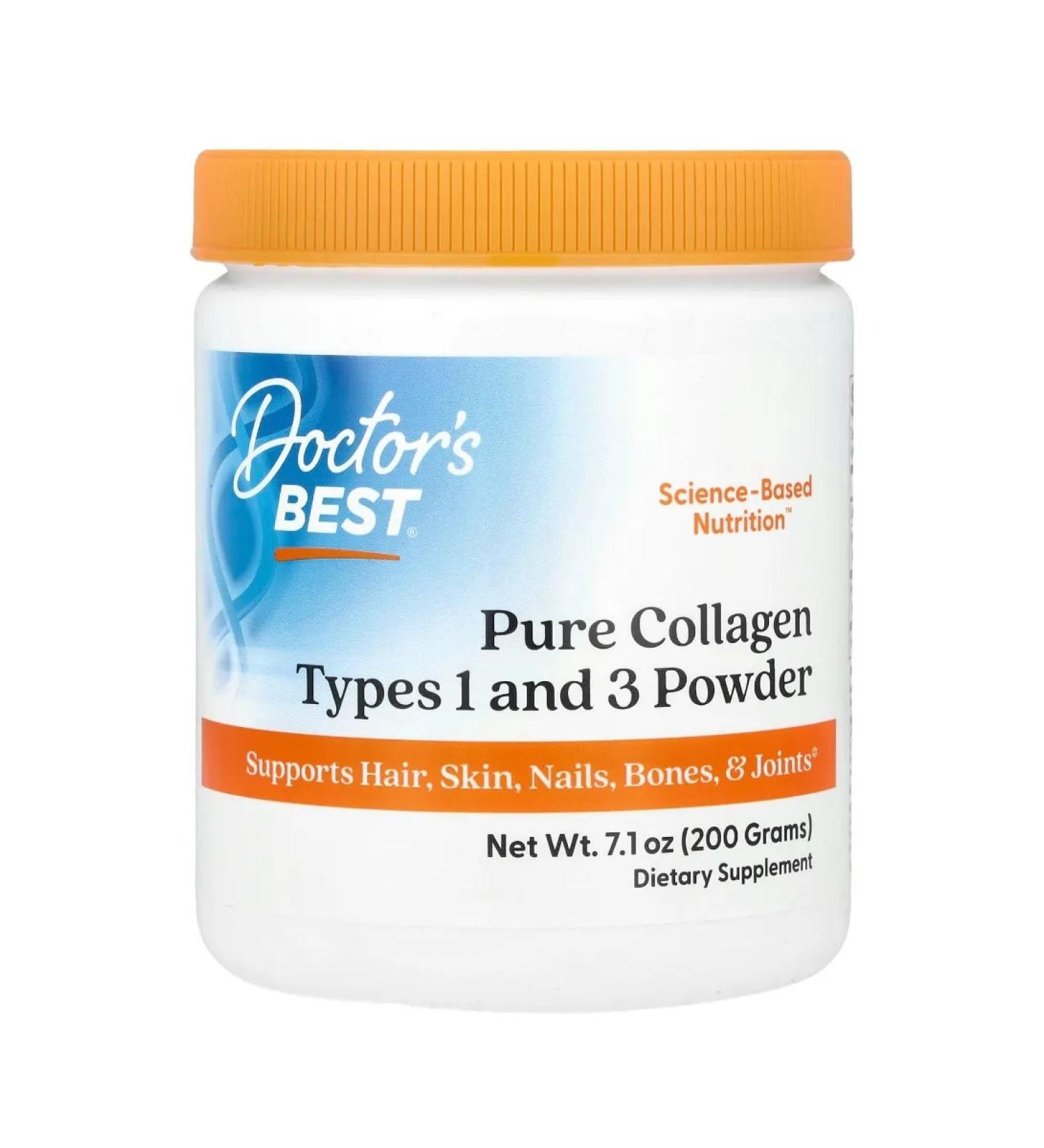 Doctor's Best Pure collagen types 1 and 3 in powder 200 g