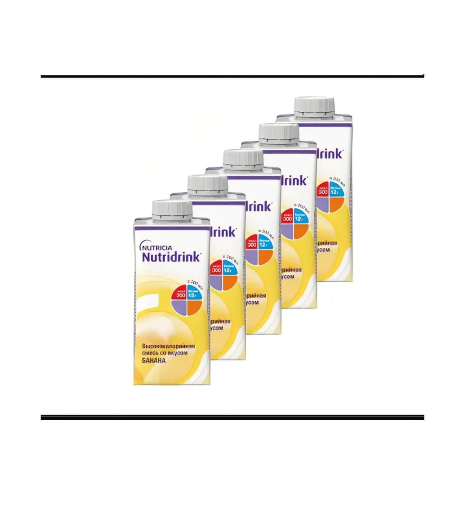 NUTRIDRINK A mixture of a banana taste 200 ml 5 pcs