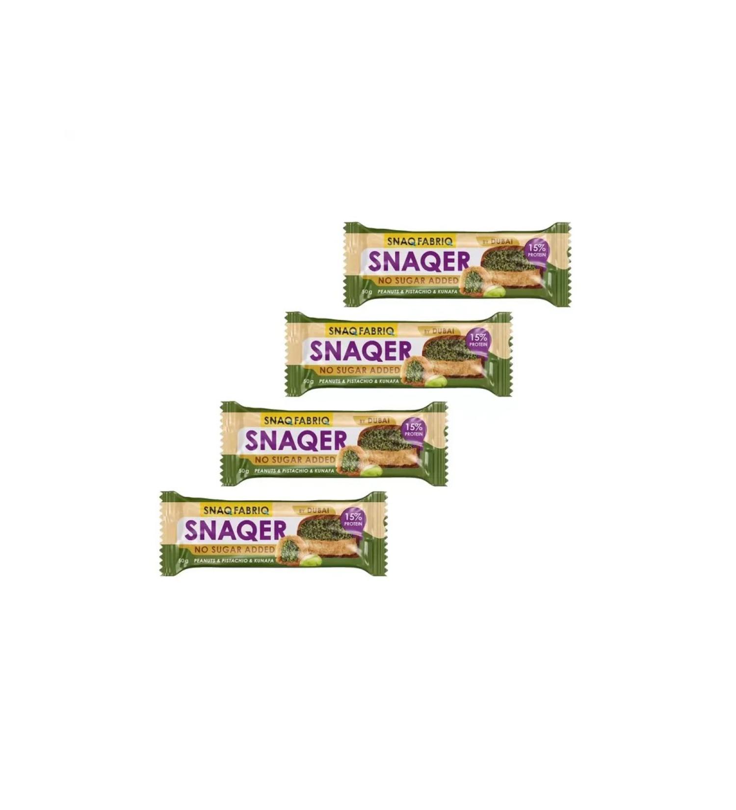 SnaqFabriq Protein bars SNAQER by Dubai 4 pcs 50 g