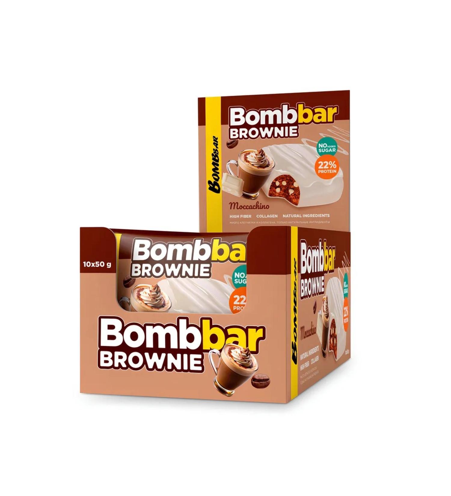 BombBar Cookies protein brownie mokkachino 50g 10p