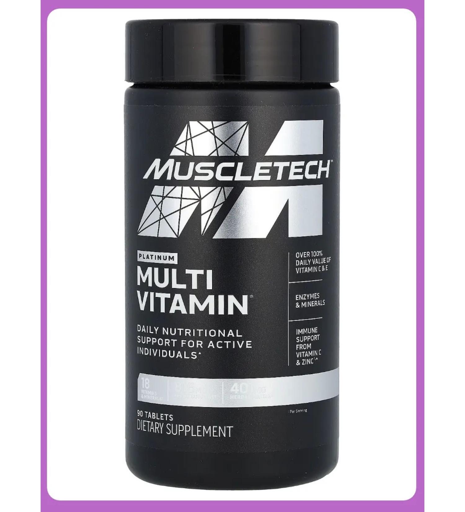 MUSCLETECH Platinum multivitamin 90 multivitamins