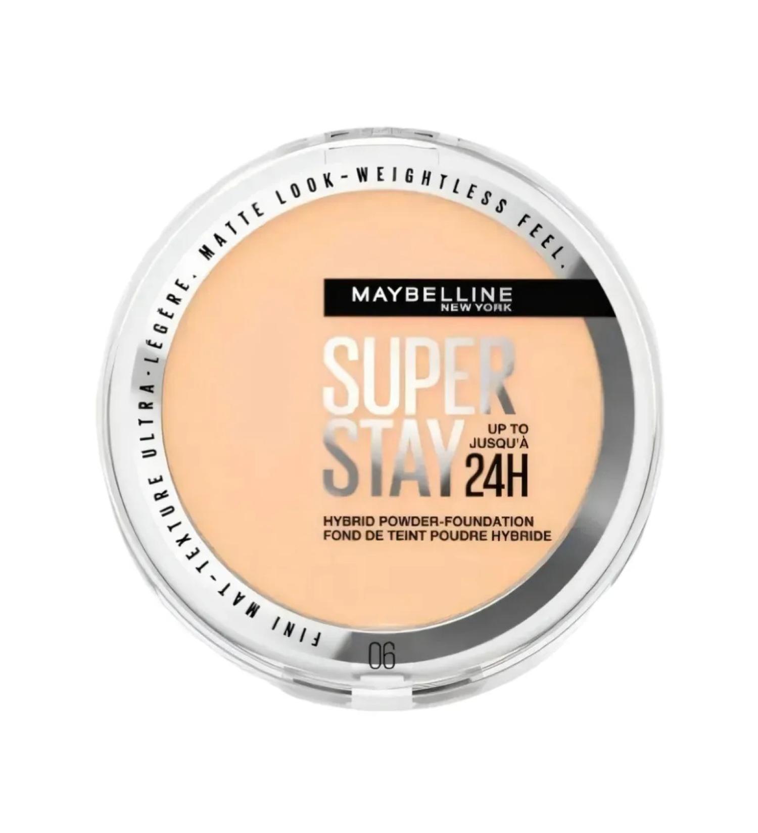 Maybelline New York Persistent Super STAY 24HR HYBRID Foundation Cream Pudder Tone 06 - Buy Online on GoSupps.com