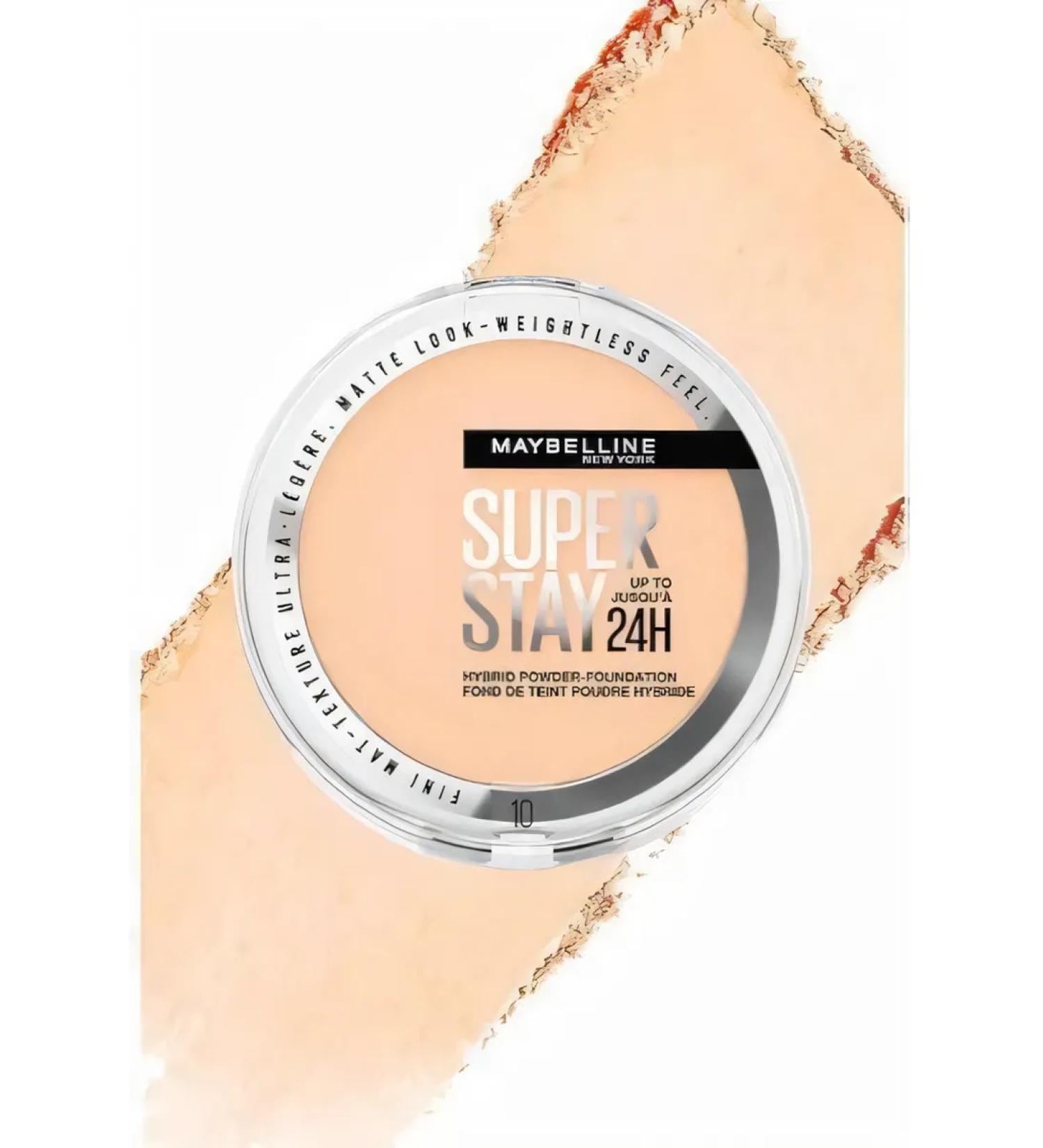 Maybelline New York Persistent Super STAY 24HR HYBRID Foundation Cream Pudder Ton 10 - Buy Online on GoSupps.com