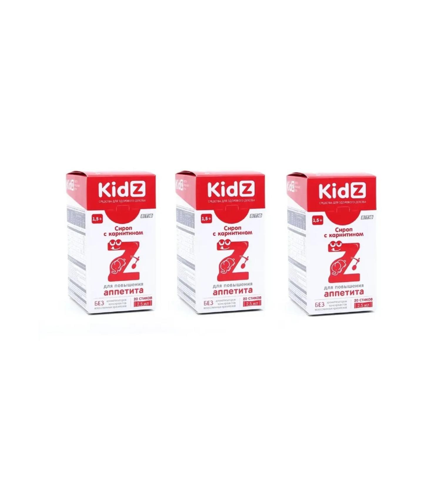 kidz Syrup with cornitin 3 pcs