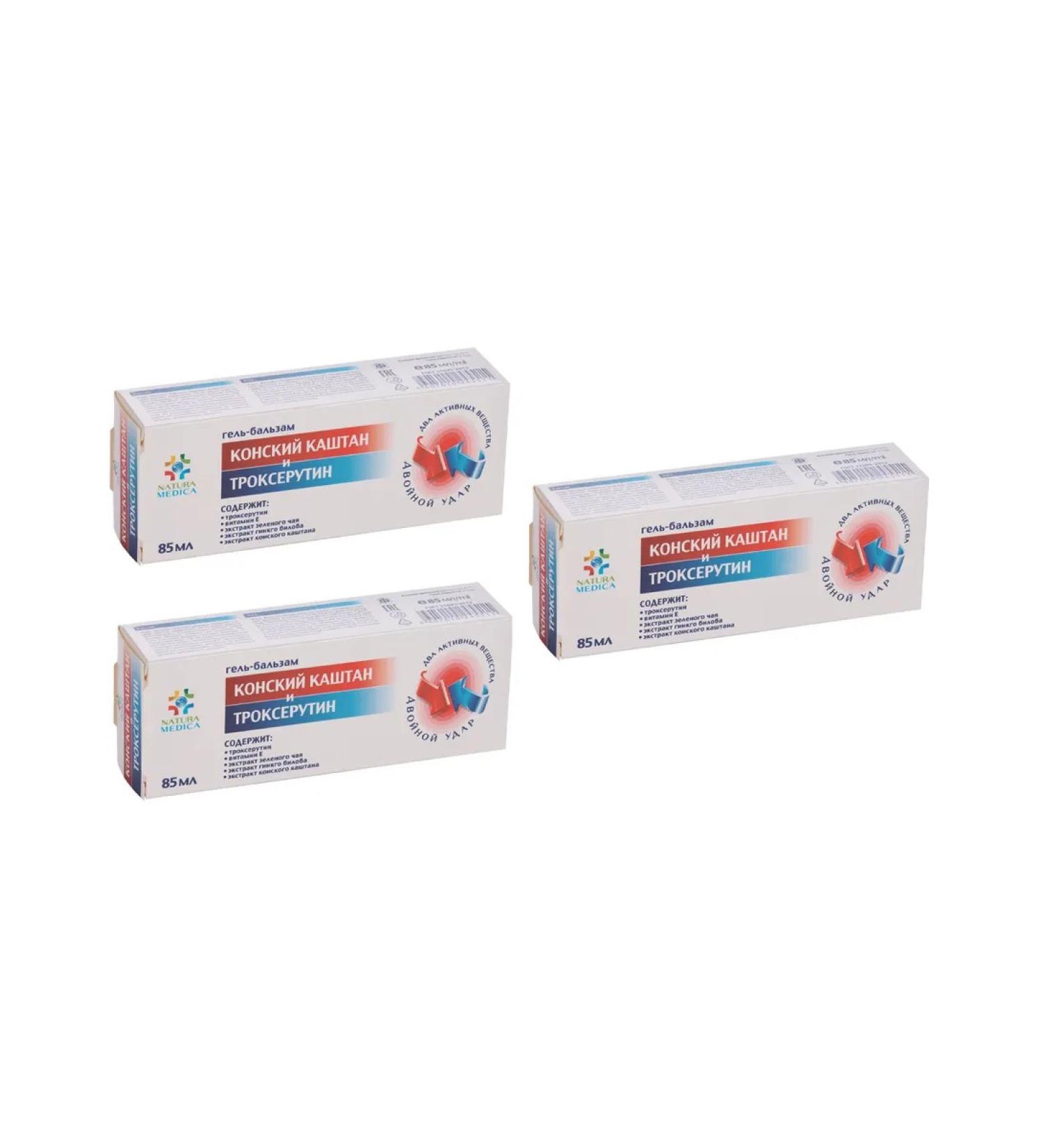 NATURA MEDICA Kashtan legs gel-balsam troxerutin 3 pcs