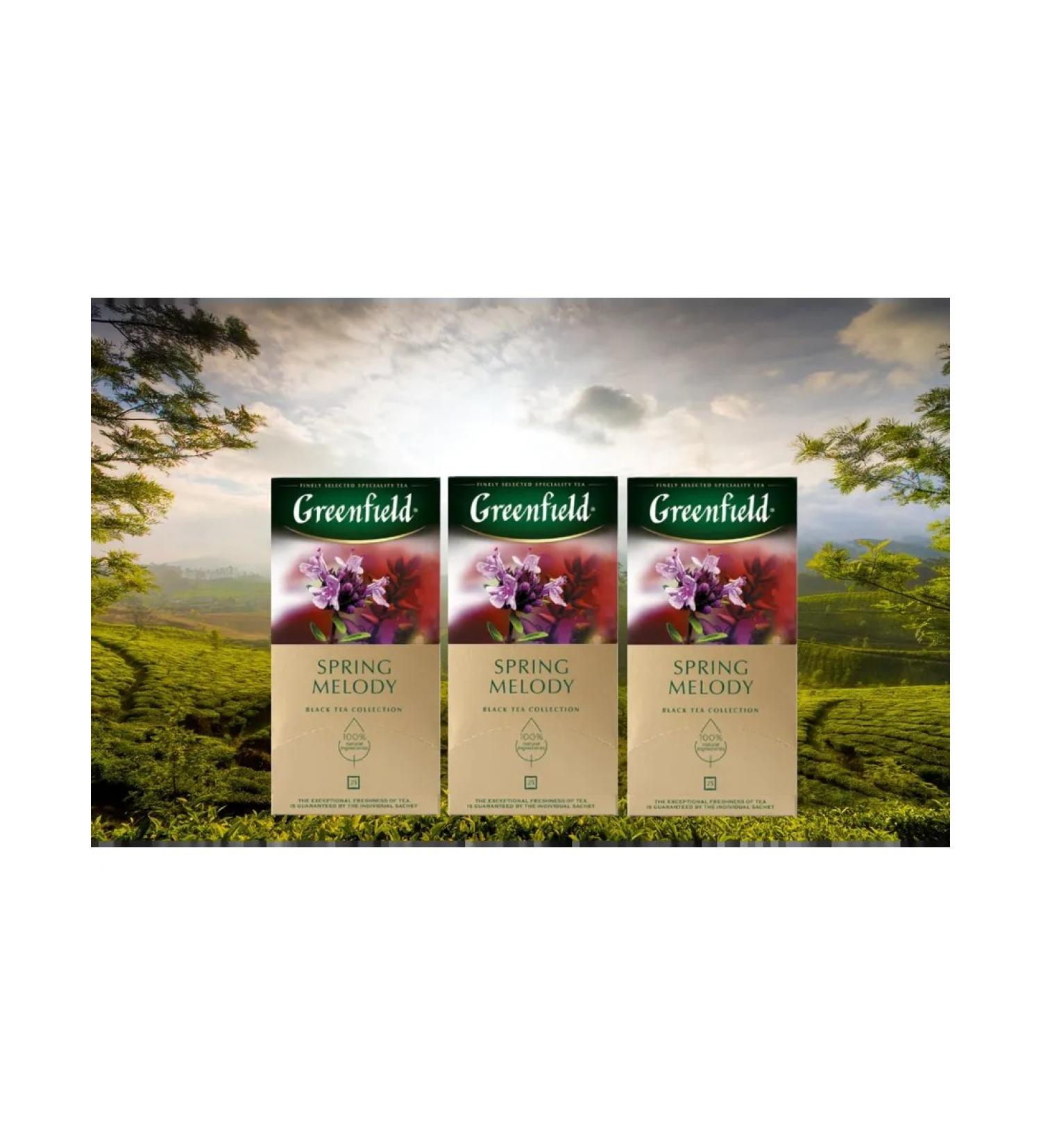 Greenfield Black Spring Melody in bags 3 packs 75pcs - Buy Online on GoSupps.com