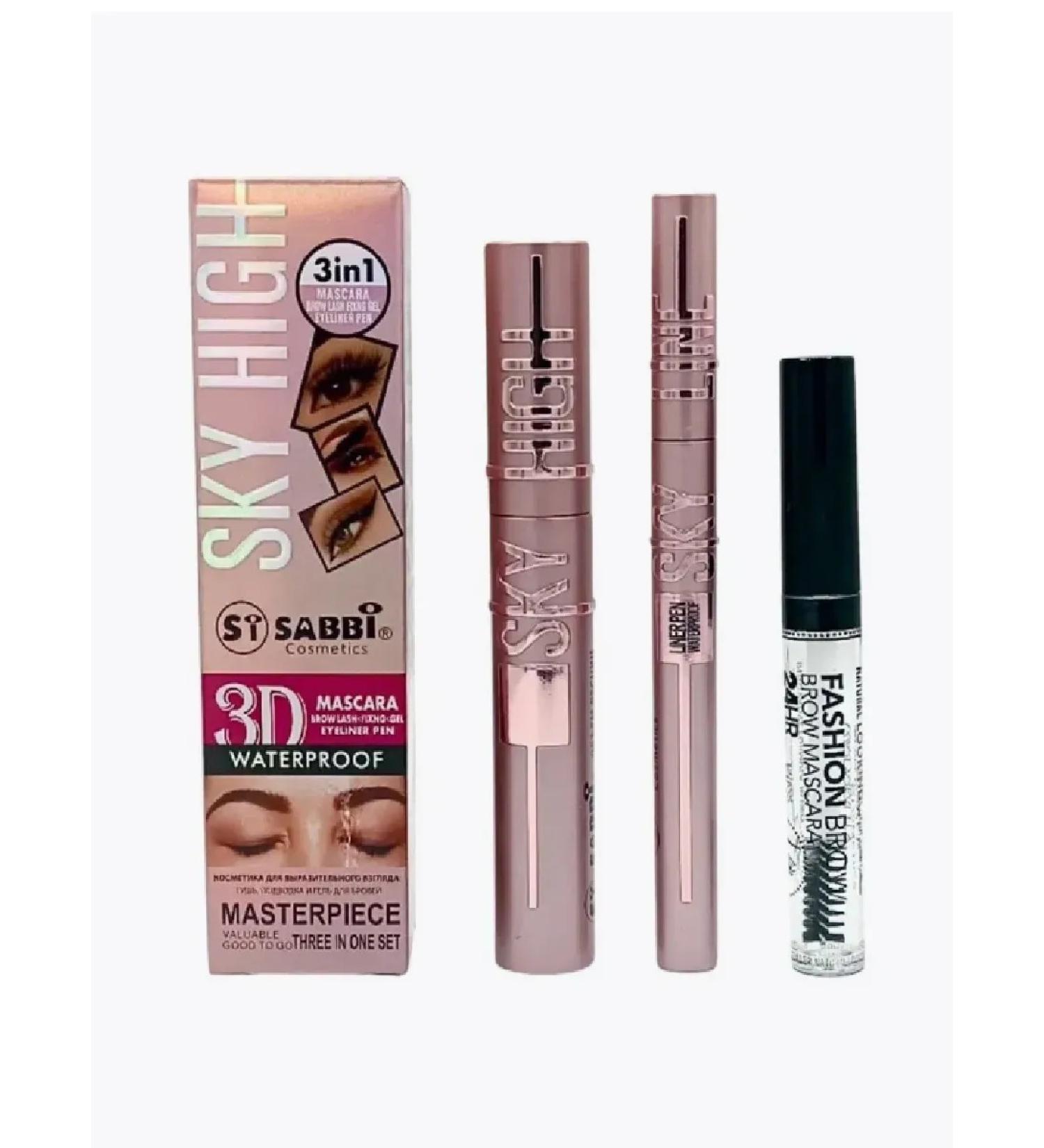 SABBI Set 3 in 1 mascara eyeliner and eyebrow gel