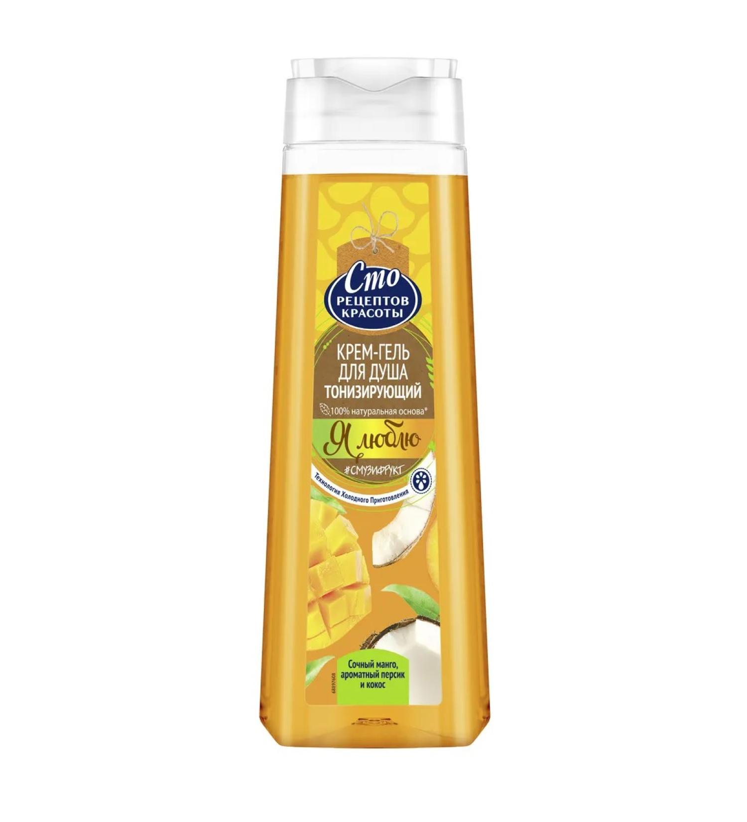 ONE HUNDRED BEAUTY RECIPES Cream-gel shower tonic 250ml