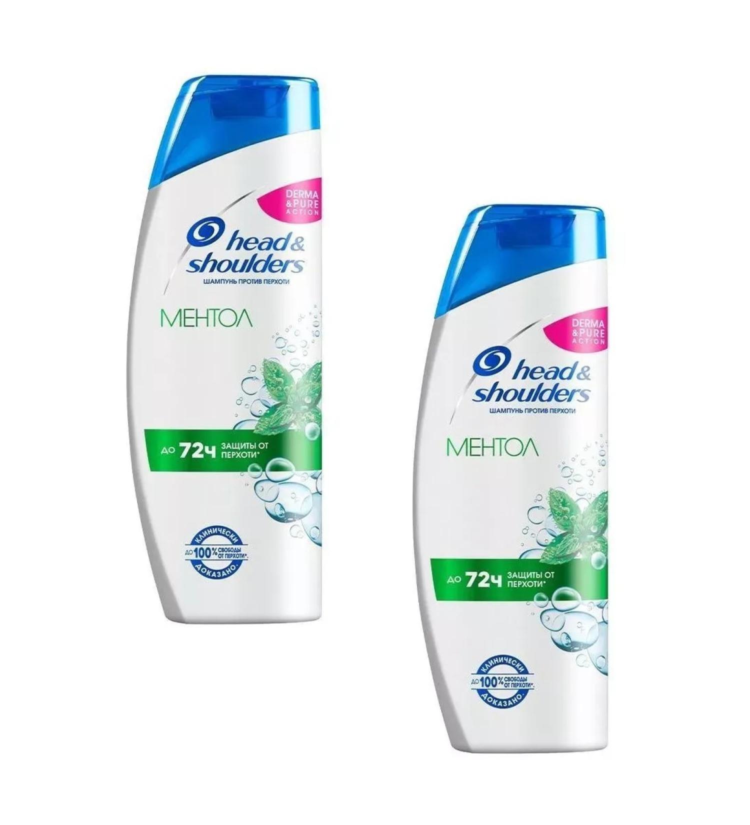 Head&Shoulders Shampoo against dandruff menthol 400 ml - 2 pieces