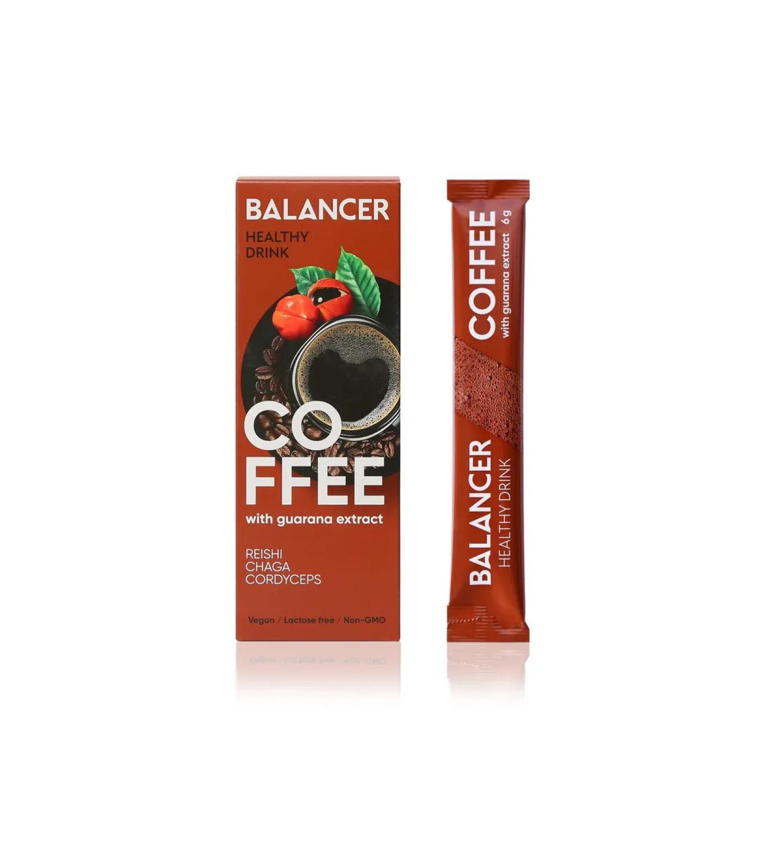 Green Balancer coffee with guarana extract 10 sticks