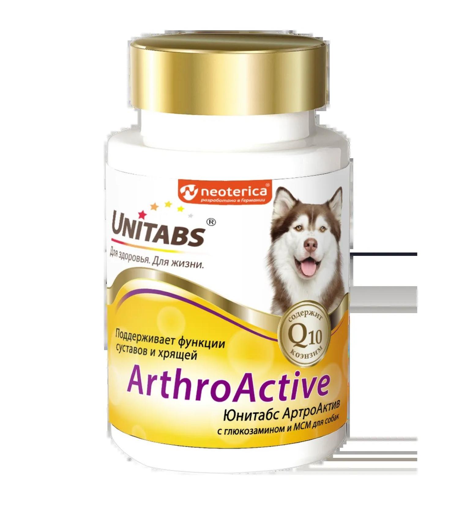 UNITABS Arthroactive for dogs with glucosamine and MSM 100 tab