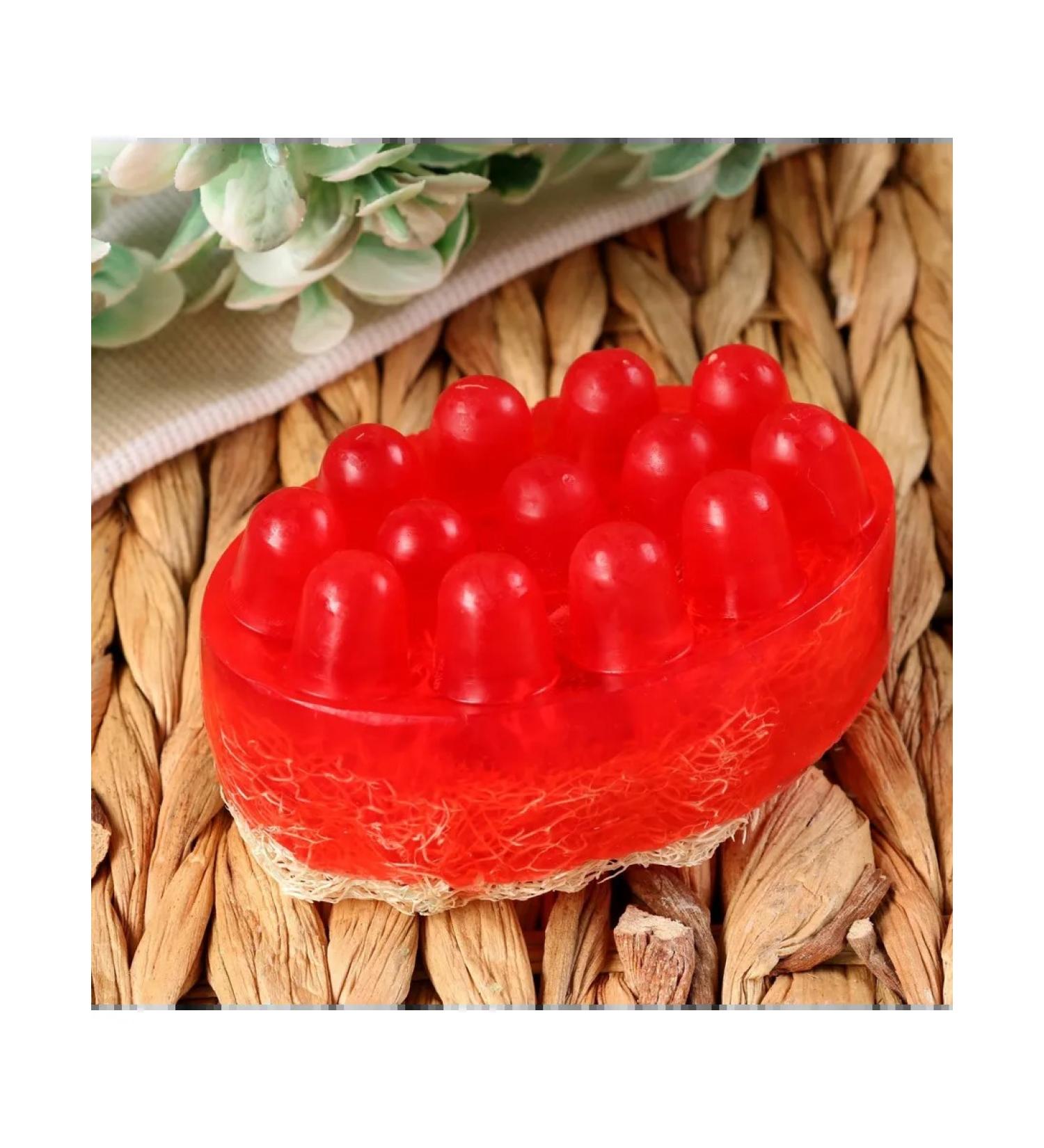 Dobroparov Massage soap with Luffa "Cherry Strael" - Buy Online on GoSupps.com
