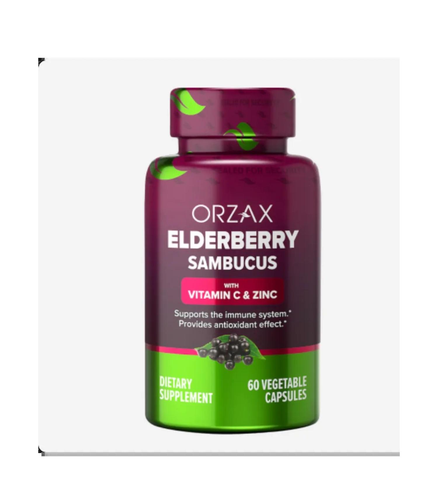 Orzax Black Buzina with vitamin C and zinc 60 capsules