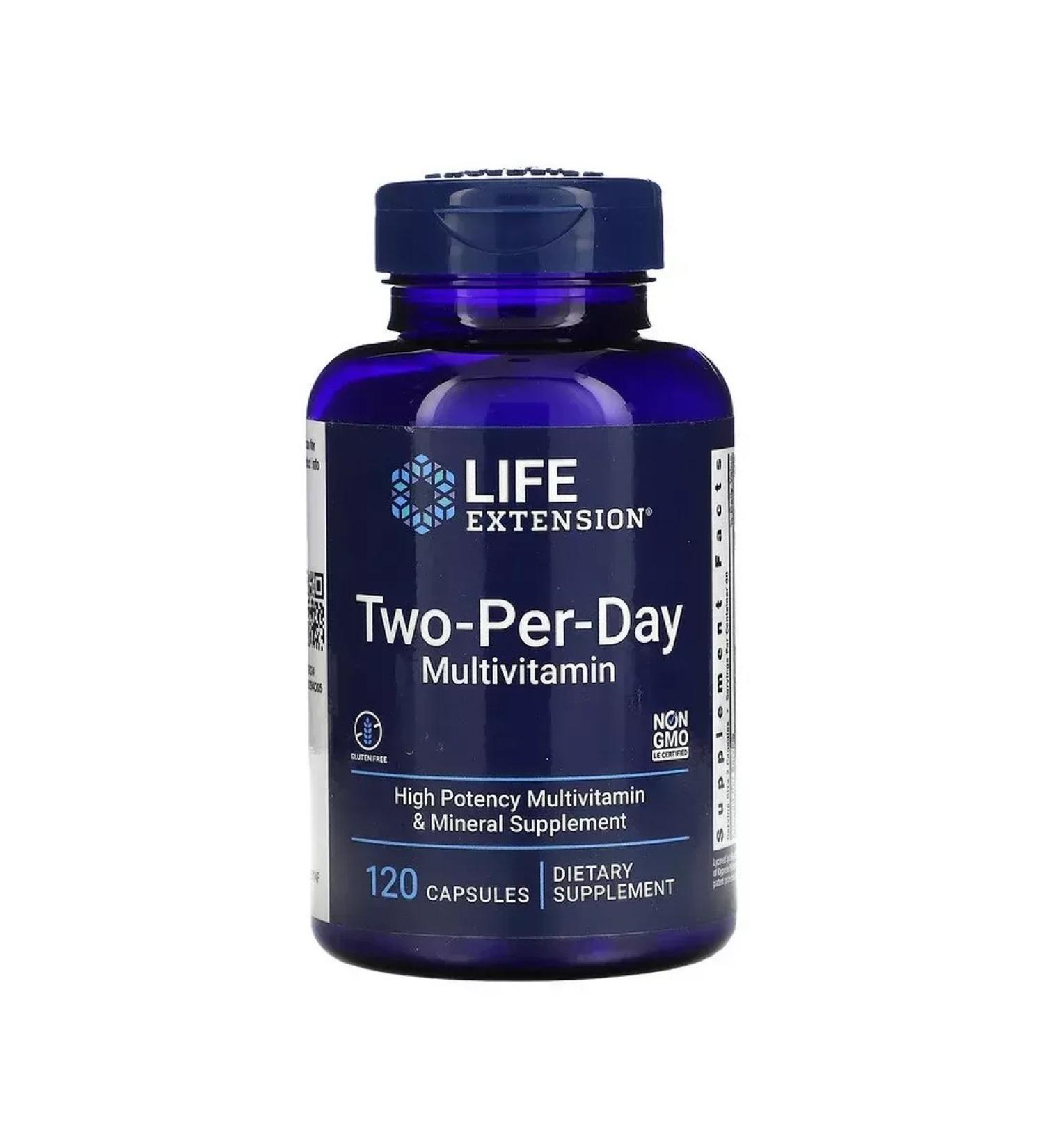 Life extension Vitamin complex for men and women Two-Per-Day
