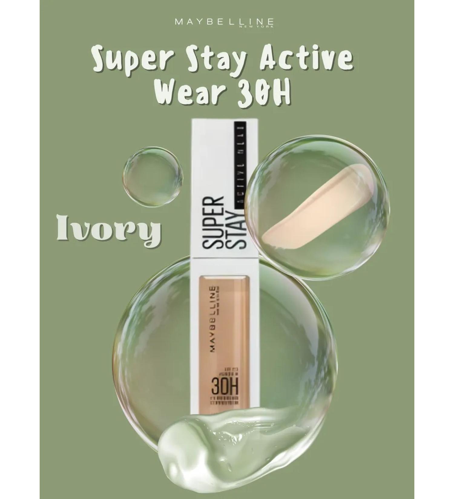 Maybelline New York MAYBELLINE SUPER STAY Active Wear 30H IVORY - Buy Online on GoSupps.com
