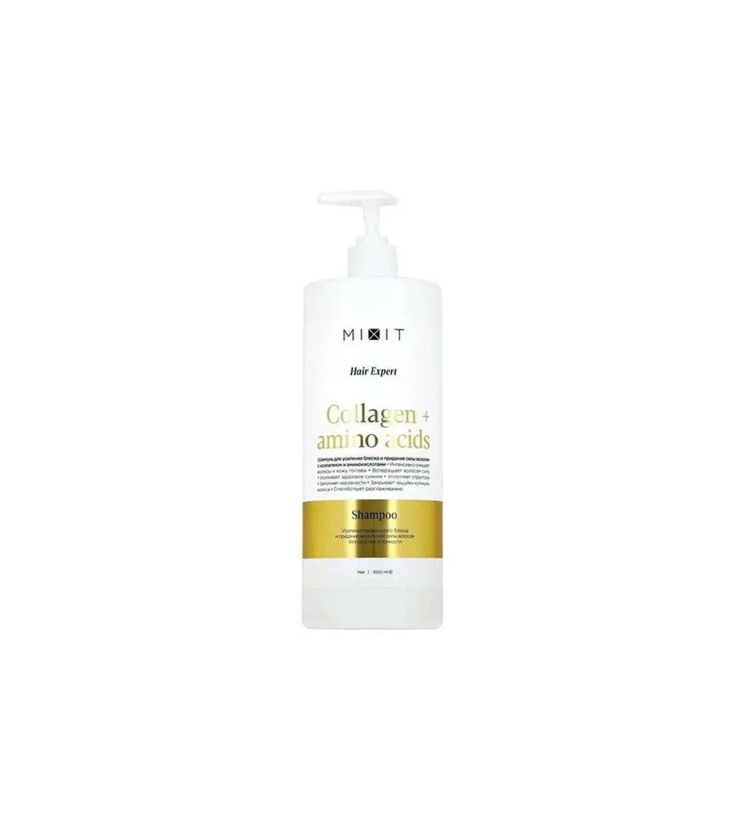 MIXIT Collagen & aminoacids shampoo 1l 1l - Buy Online on GoSupps.com