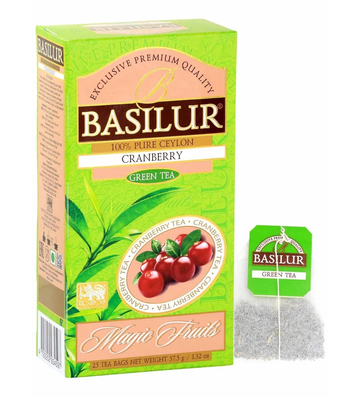 Basilur Tea in bags green cranberries - Buy Online on GoSupps.com