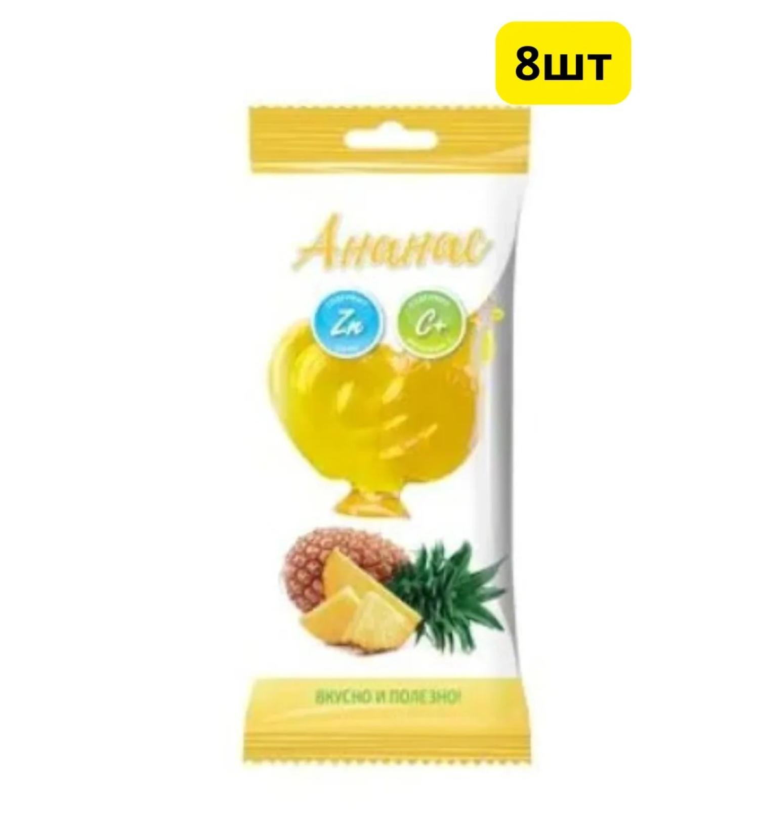 Home medicine cabinet Cockerel Lollice Caramel zinc vit C (pineapple) 8pcs