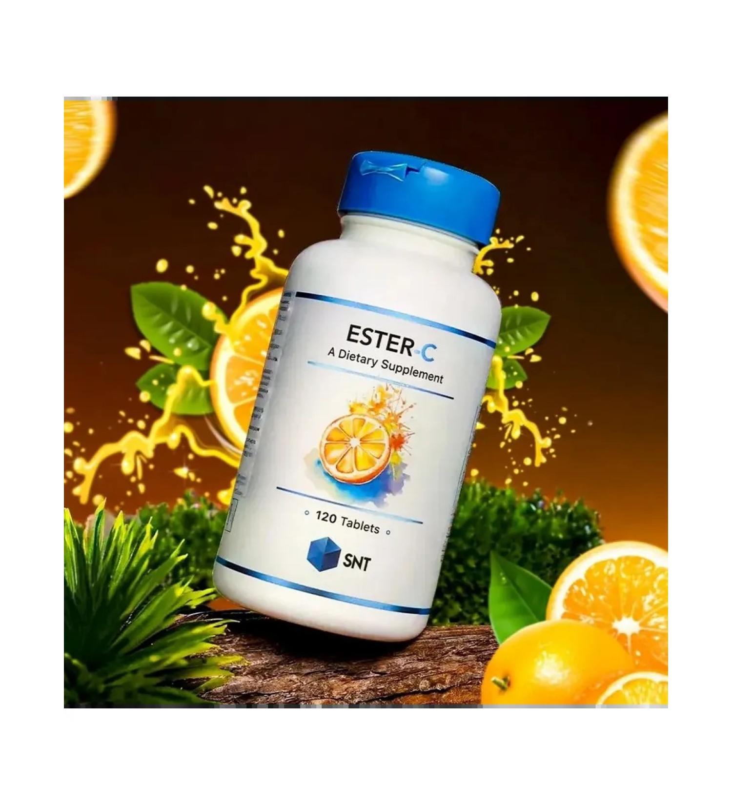 SNT Vitamin C for immunity Ester-C 120 tablets - Buy Online on GoSupps.com