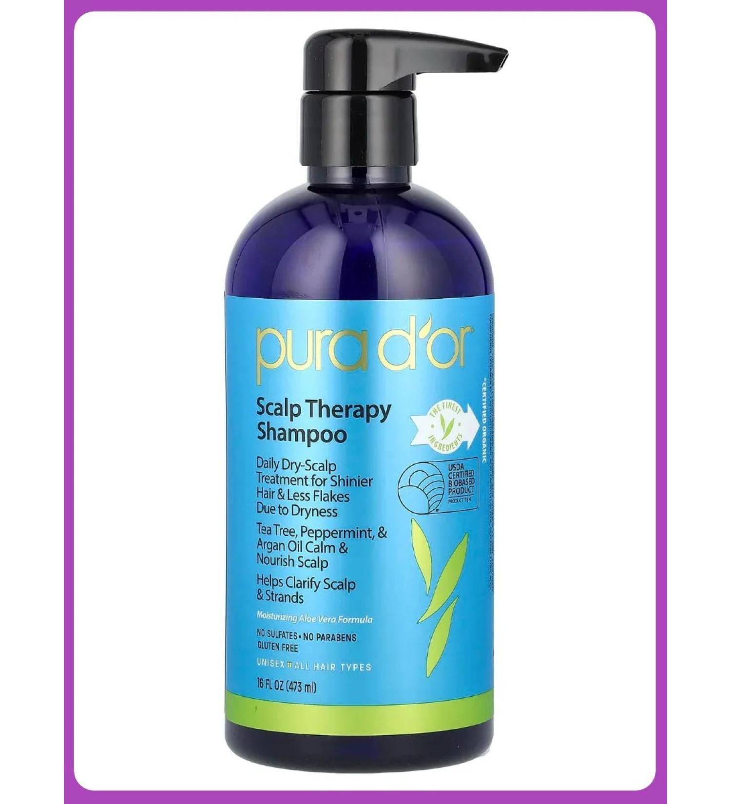 PURA D'OR Scalp -up shampoo 473 ml