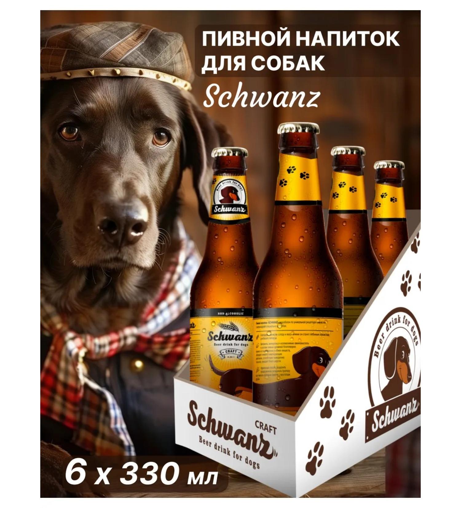 Apicenna Schwanz (Schwanz) dog beer drink 6 x 330 ml - Buy Online on GoSupps.com