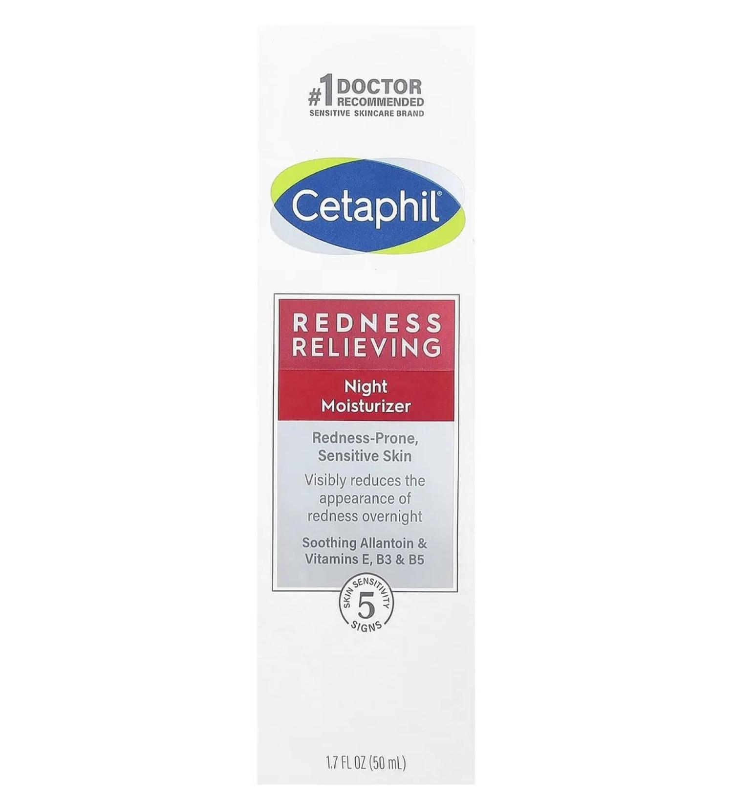 Cetaphil Night cream against redness Redness Relieving 50 ml - Buy Online on GoSupps.com