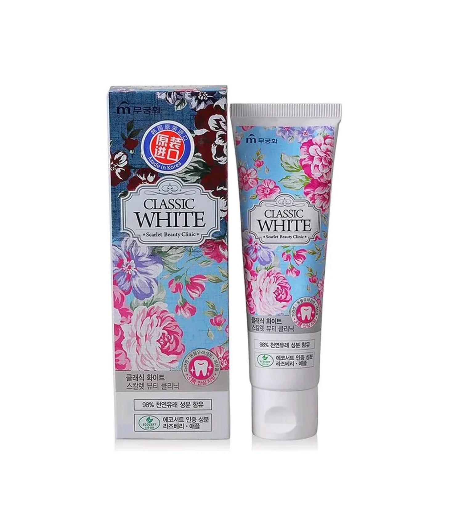 MUKUNGHWA Classic White whitening toothpaste with mint and berries