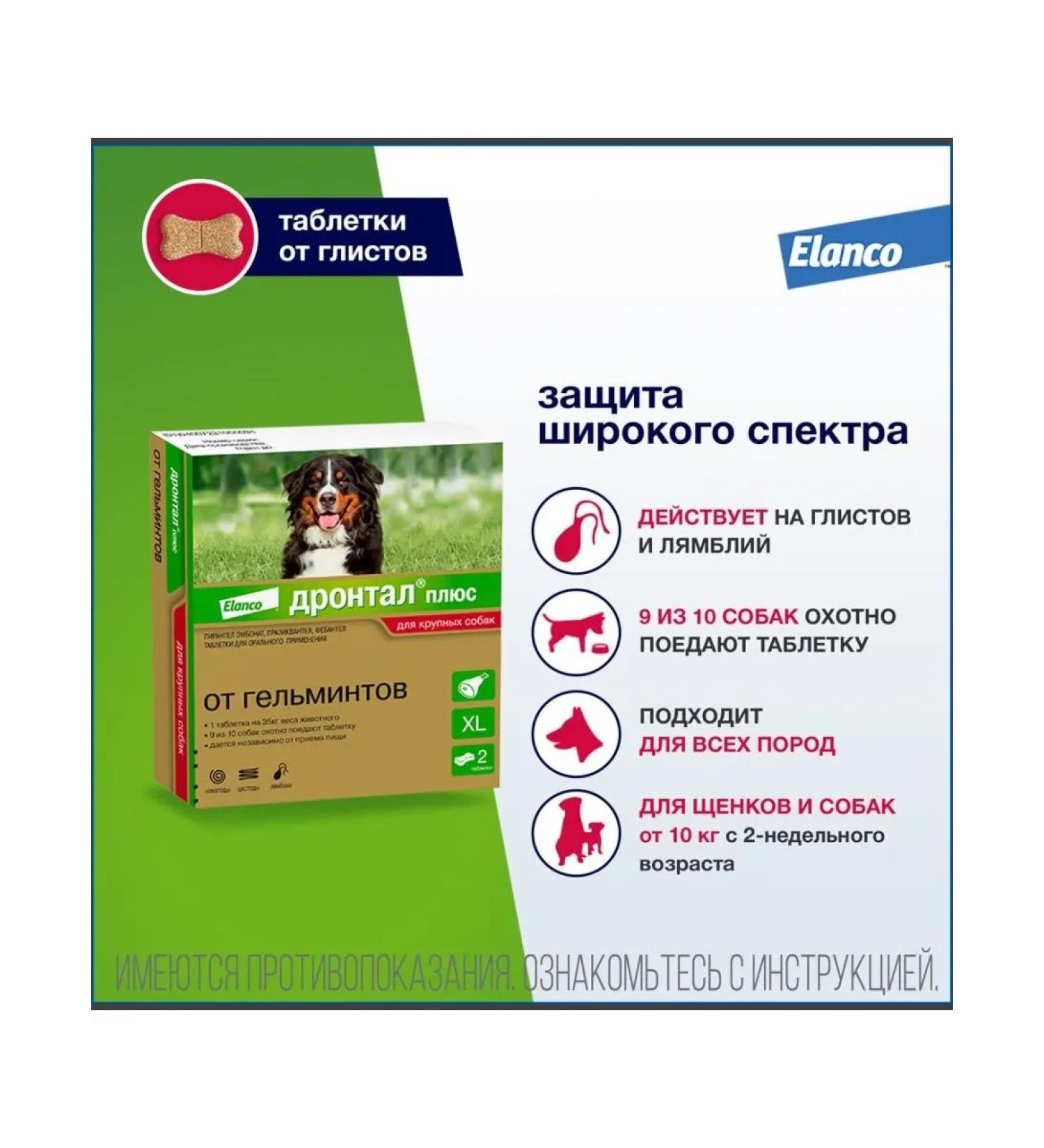 Elanco Drontal plus XL tablets from worming for dogs - Buy Online on GoSupps.com