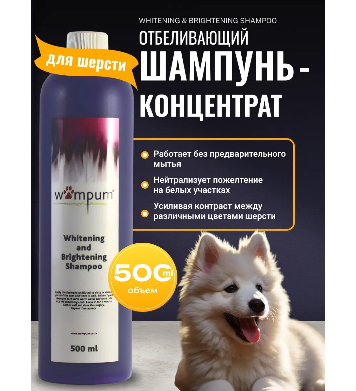 Wampum Grooming Products Whitening shampoo Whitening & Brightening Shampoo 500 ml - Buy Online on GoSupps.com