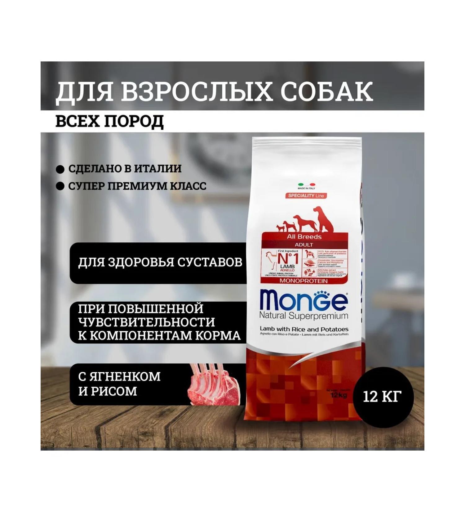 Gemon Adult dog food (lamb rice) 12 kg