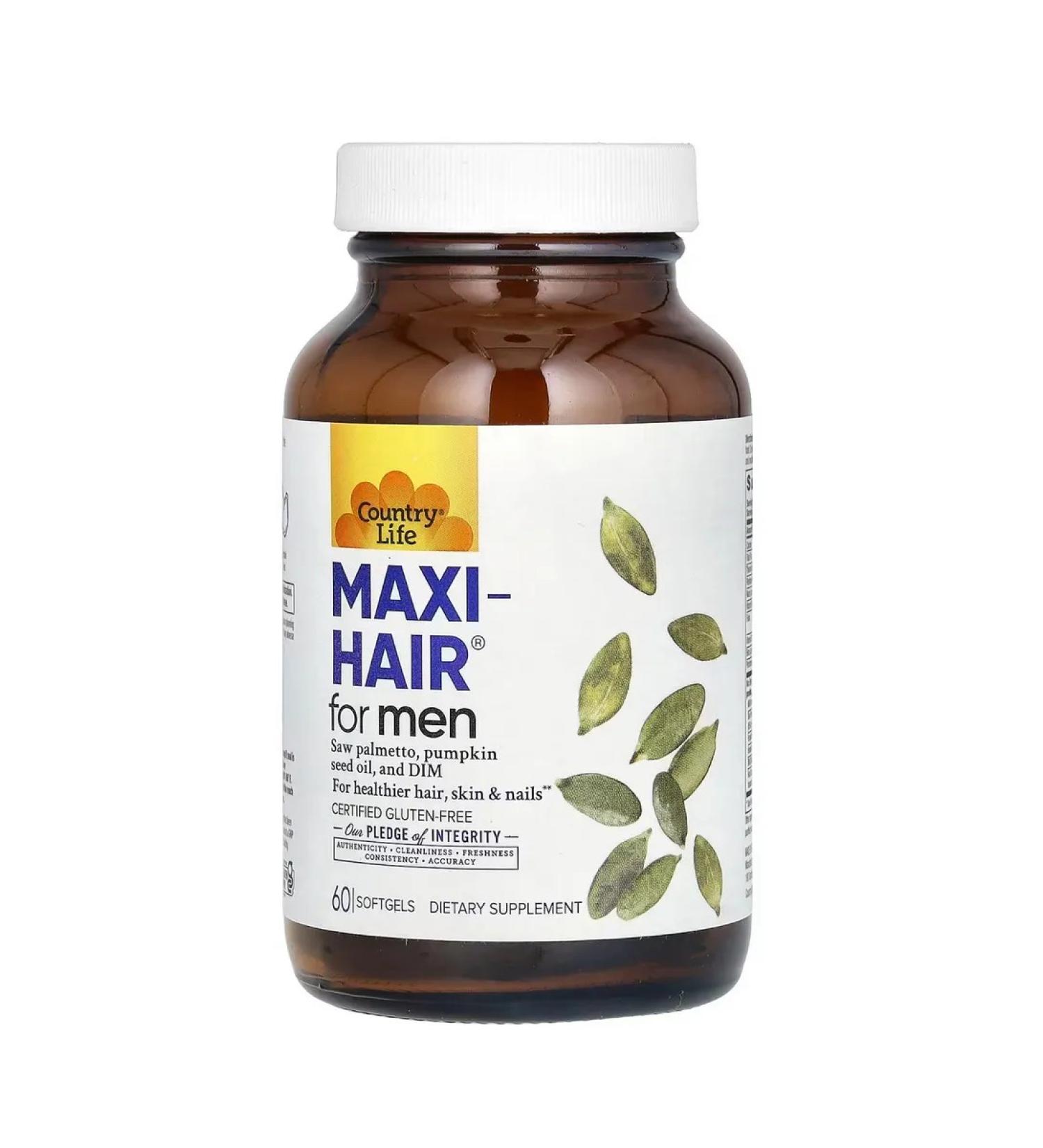 Country Life Maxi-Hair for Men Vitamins for men 60 capsules