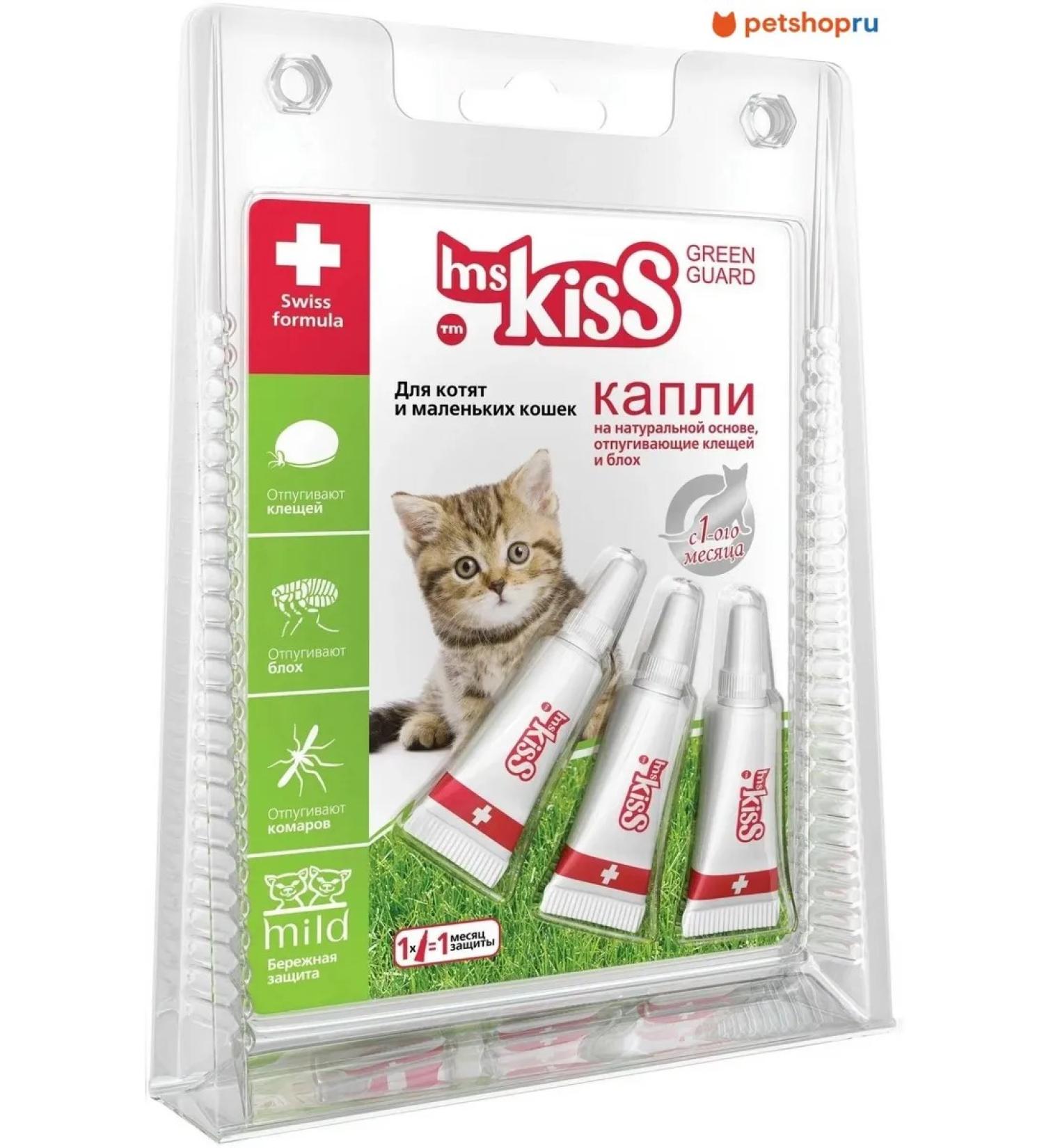 Ms Kiss Replaced drops for kittens and small cats up to 2 kg 3x1 ml
