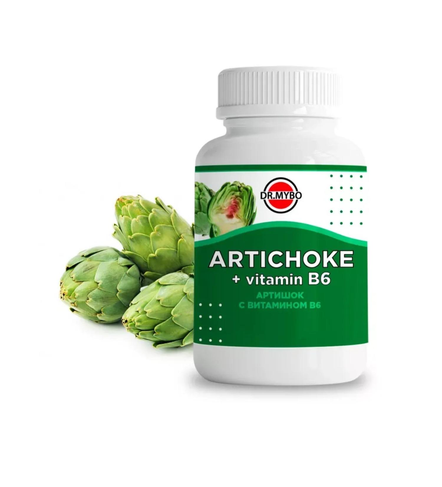 DR MYBO Artichoke with vitamin B6 90 capsules-4 pcs - Buy Online on GoSupps.com