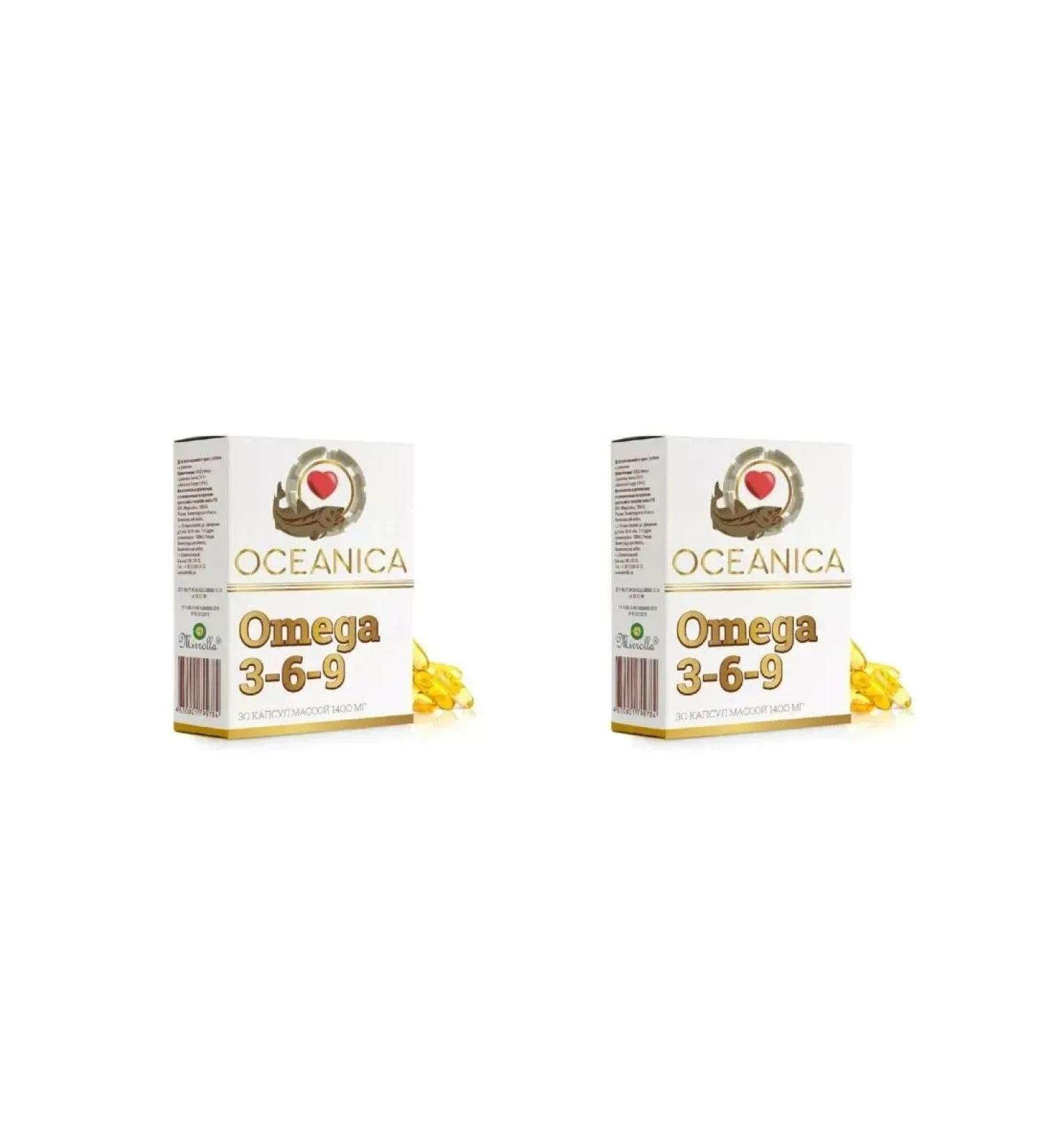 mirrolla Oceanic Omega 3-6-9 30 pcs. capsules weighing 1400 m-5 pcs - Buy Online on GoSupps.com