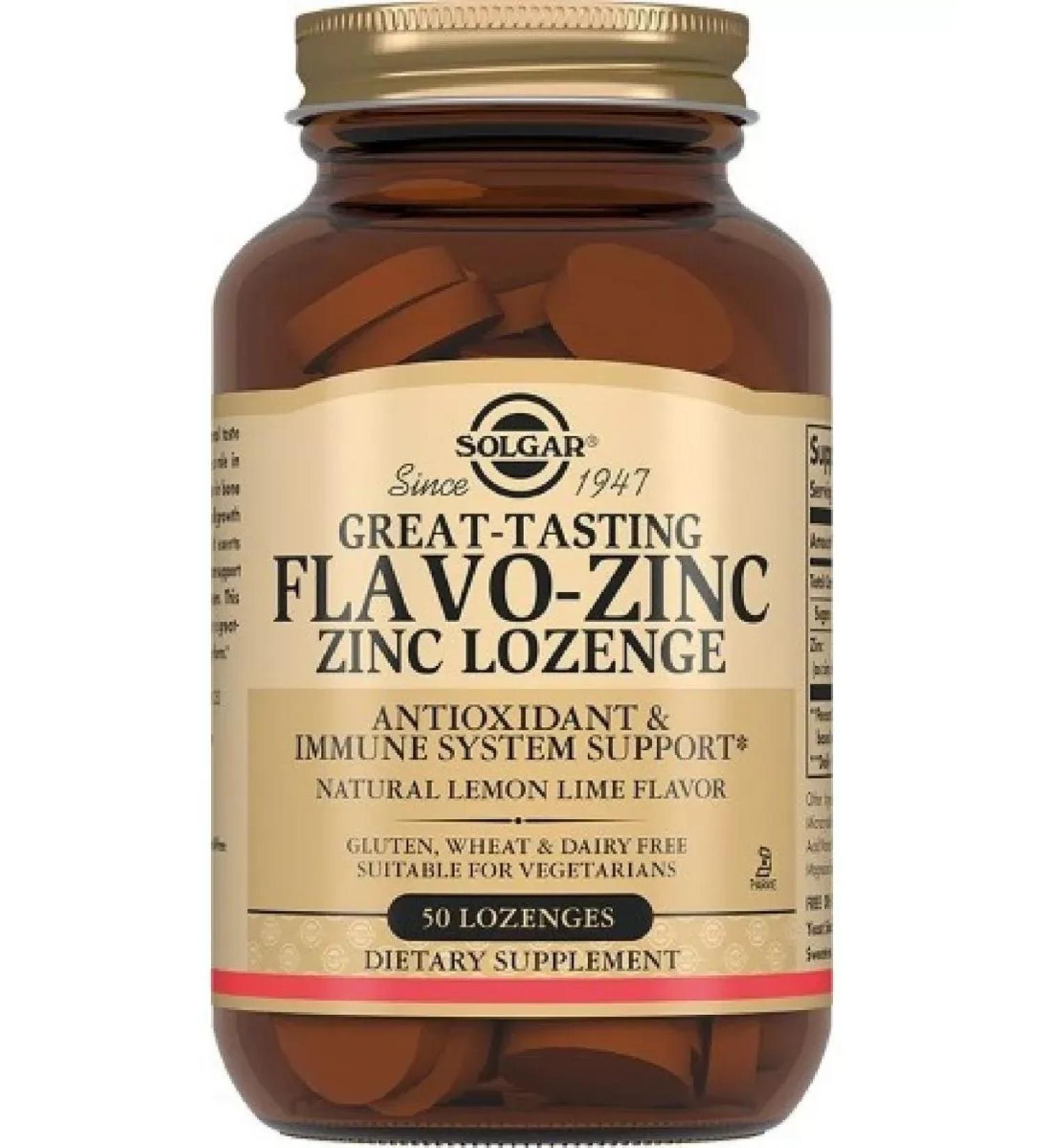 Solgar flavo-zink 50 pcs. Pastil-2 pcs - Buy Online on GoSupps.com