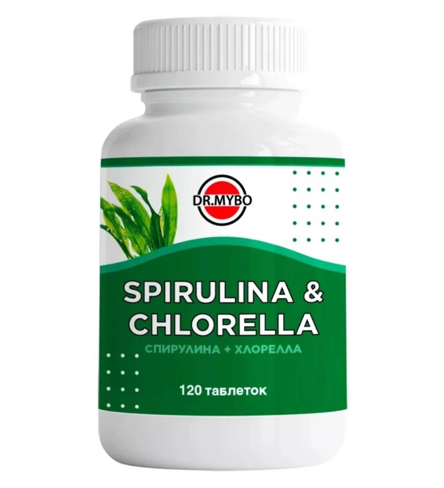 DR MYBO Spirulina+chlorella 120 tab.-2 pcs - Buy Online on GoSupps.com
