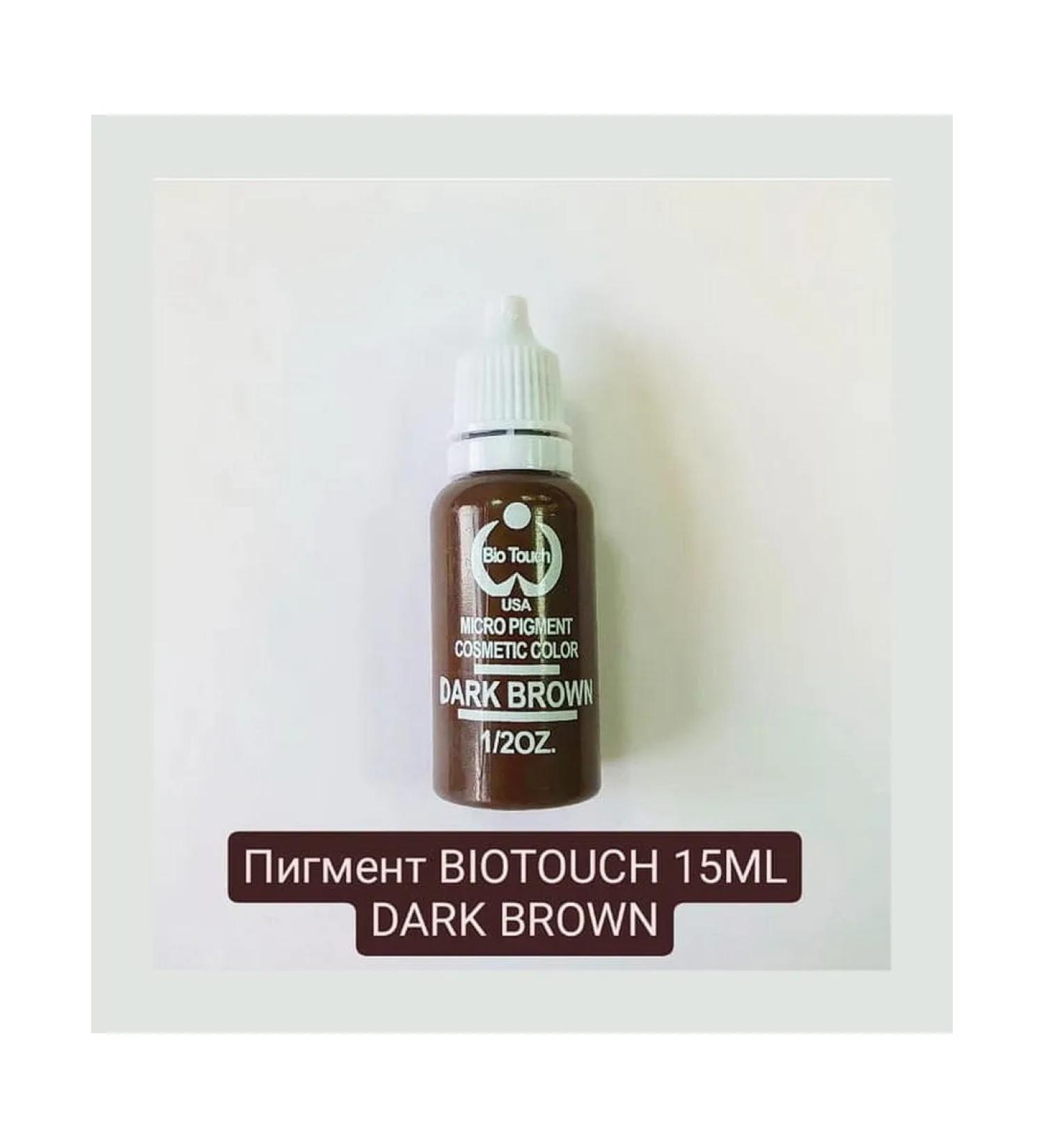 Biotouch Dark Brown 15 ML BIOTACH Pigment for permanent makeup