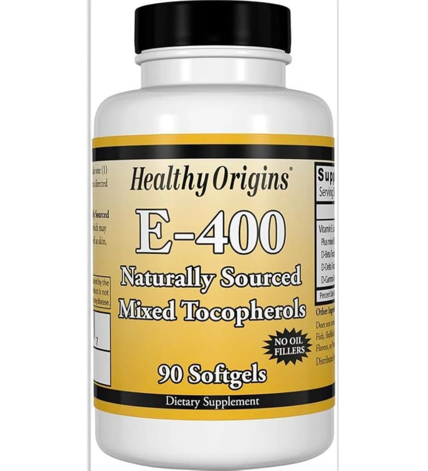 Healthy Origins Vitamin E 400 mg 90 capsules