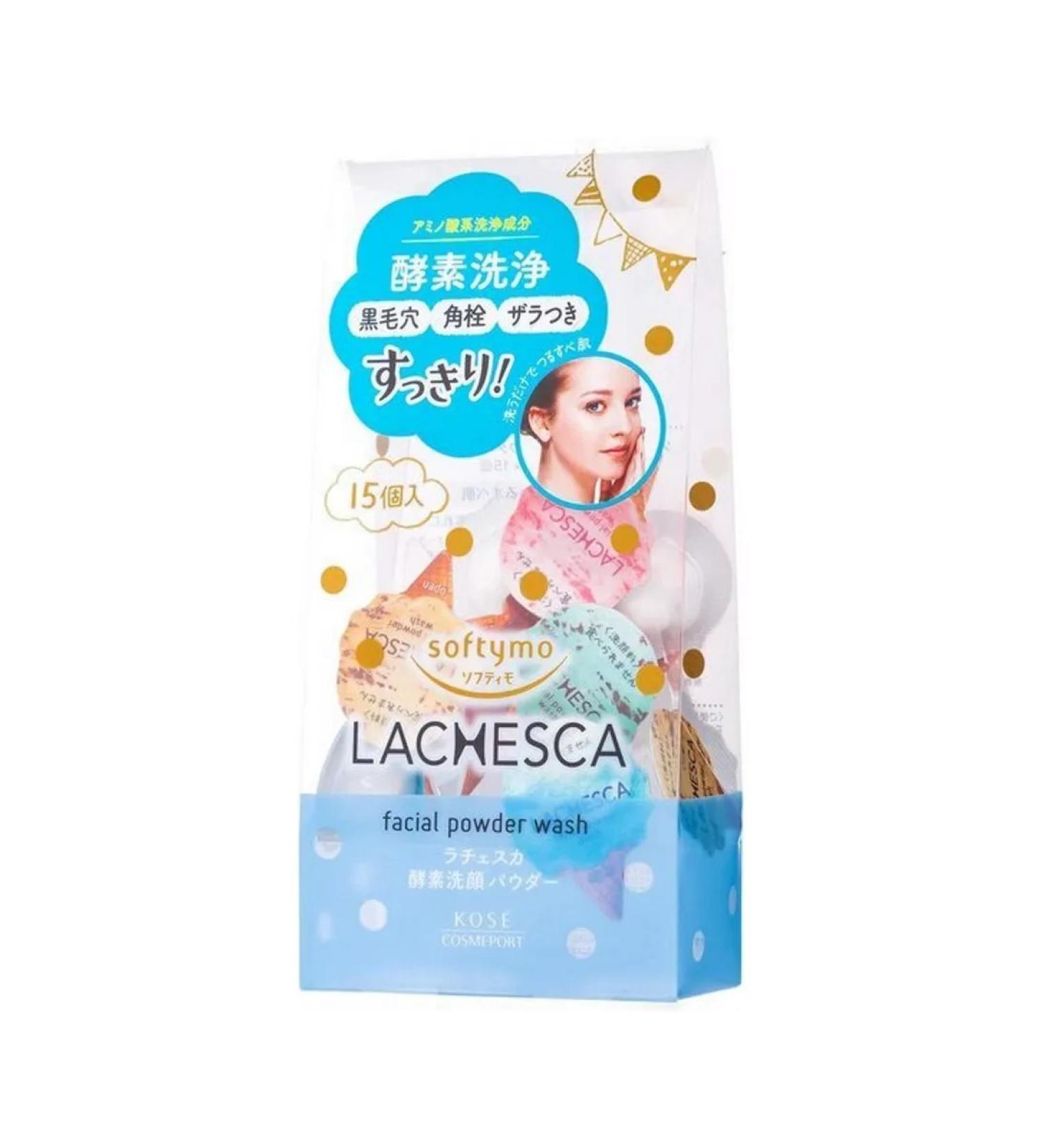 KOSE COSMEPORT Enzyme powder for washing Softymo Lachesca 0.4 g x 15 pcs - Buy Online on GoSupps.com