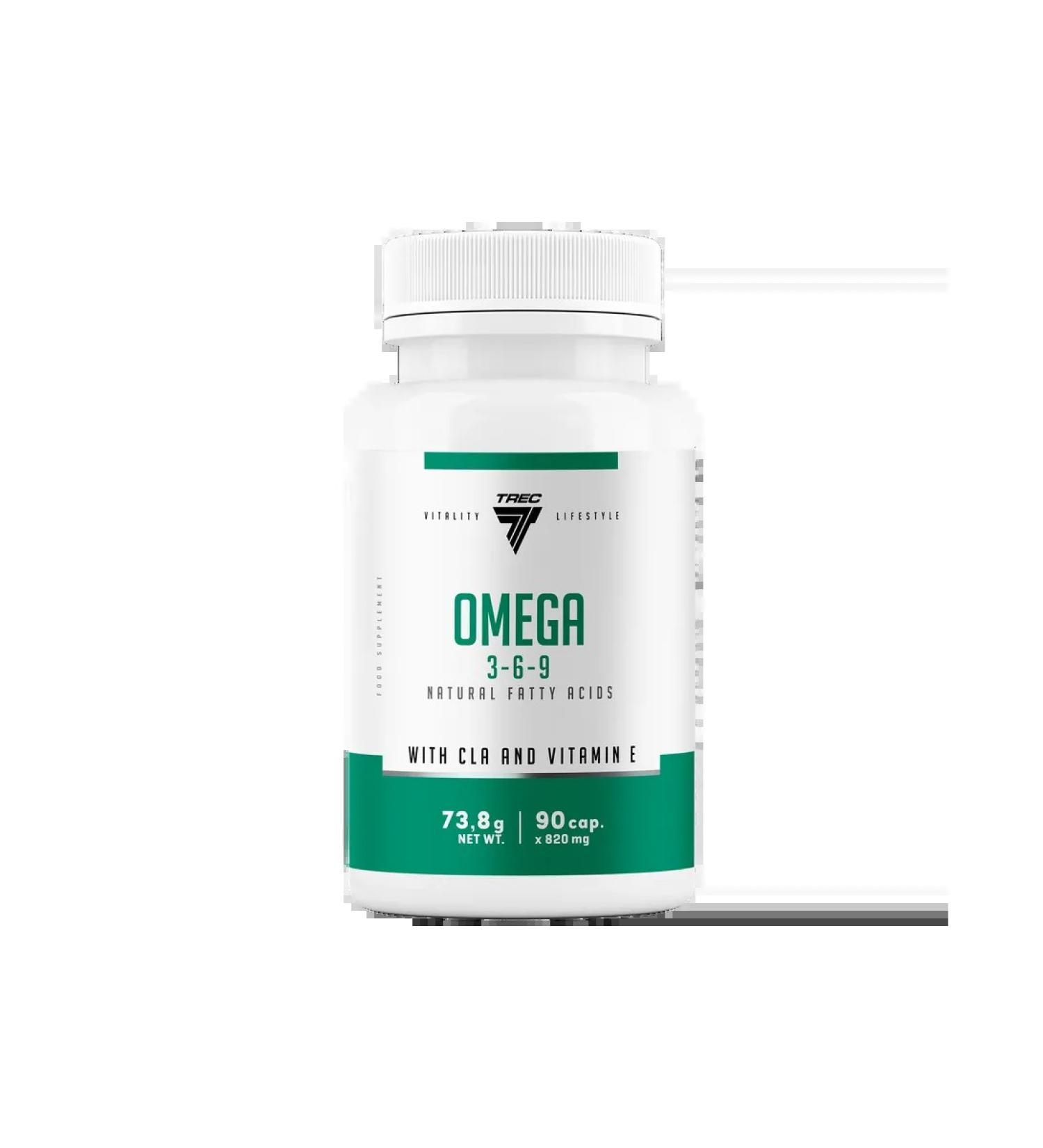 Trec Nutrition Omega 3 6 9 fatty acids TREC OMEGA 3-6-9 90 capsules - Buy Online on GoSupps.com