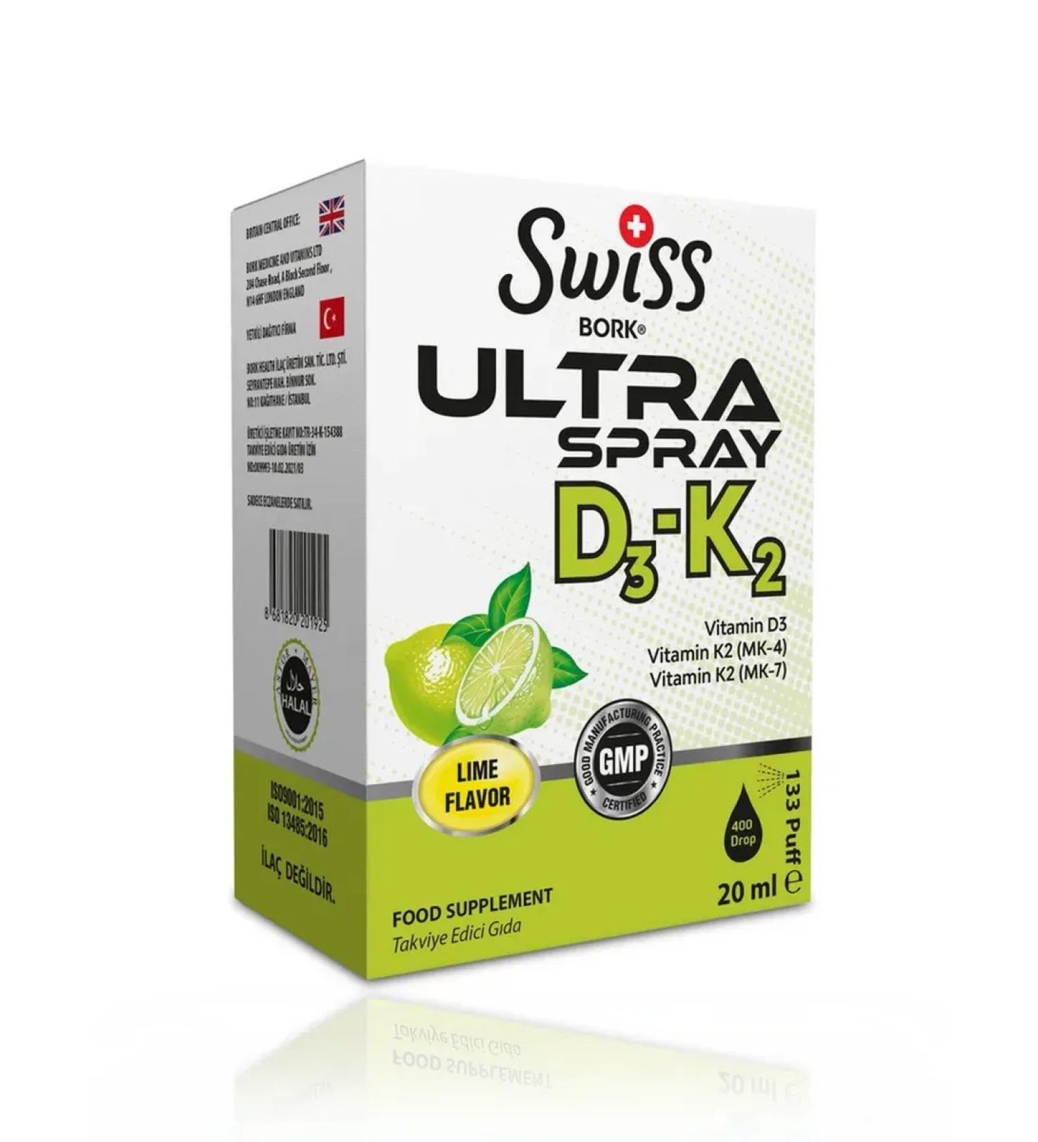 Swiss bork Vitamin D3 K2 1000 drops