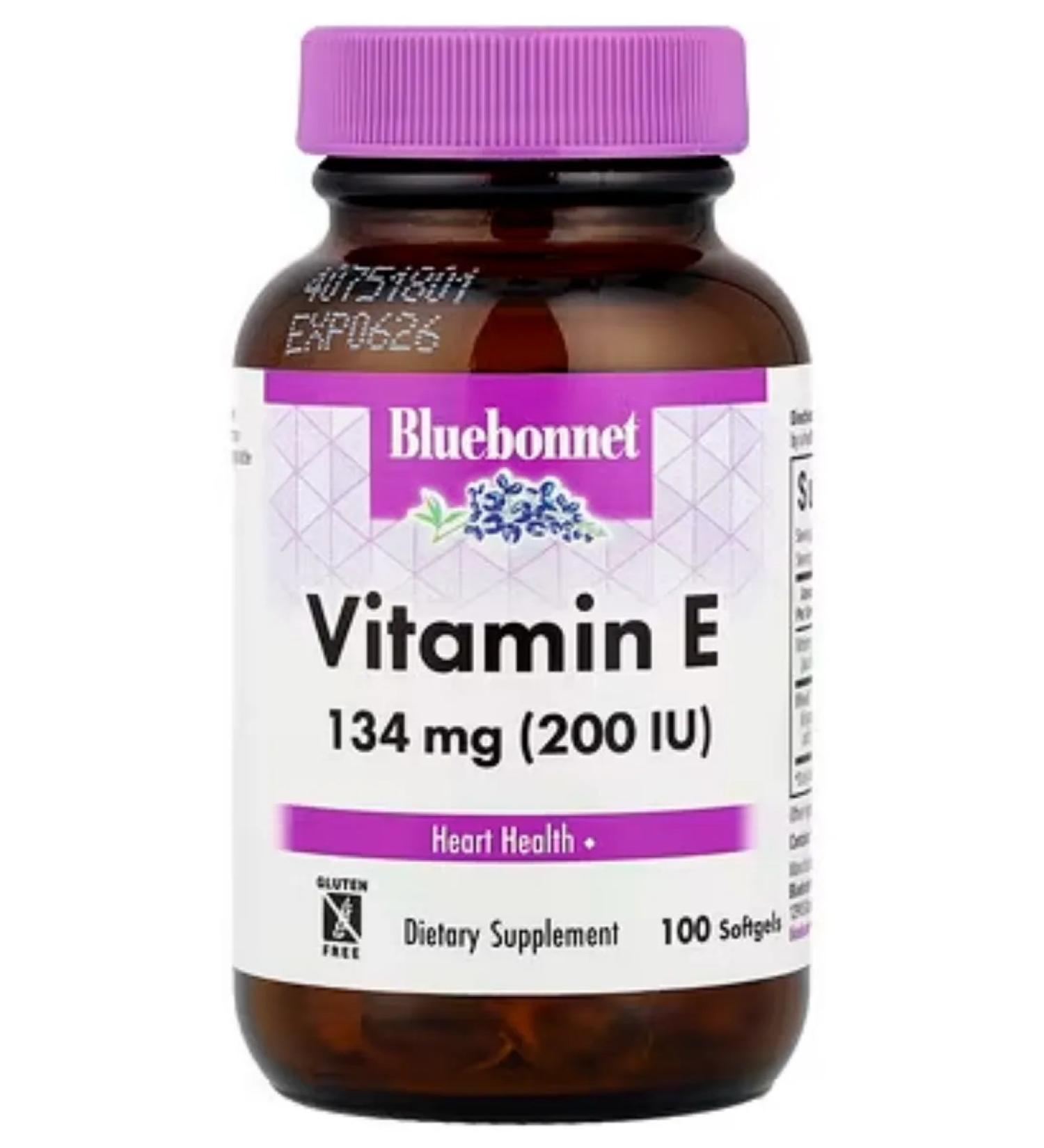 Bluebonnet Nutrition Vitamin E Blues Vitamin E 134 mg (200iu) 100 capsules
