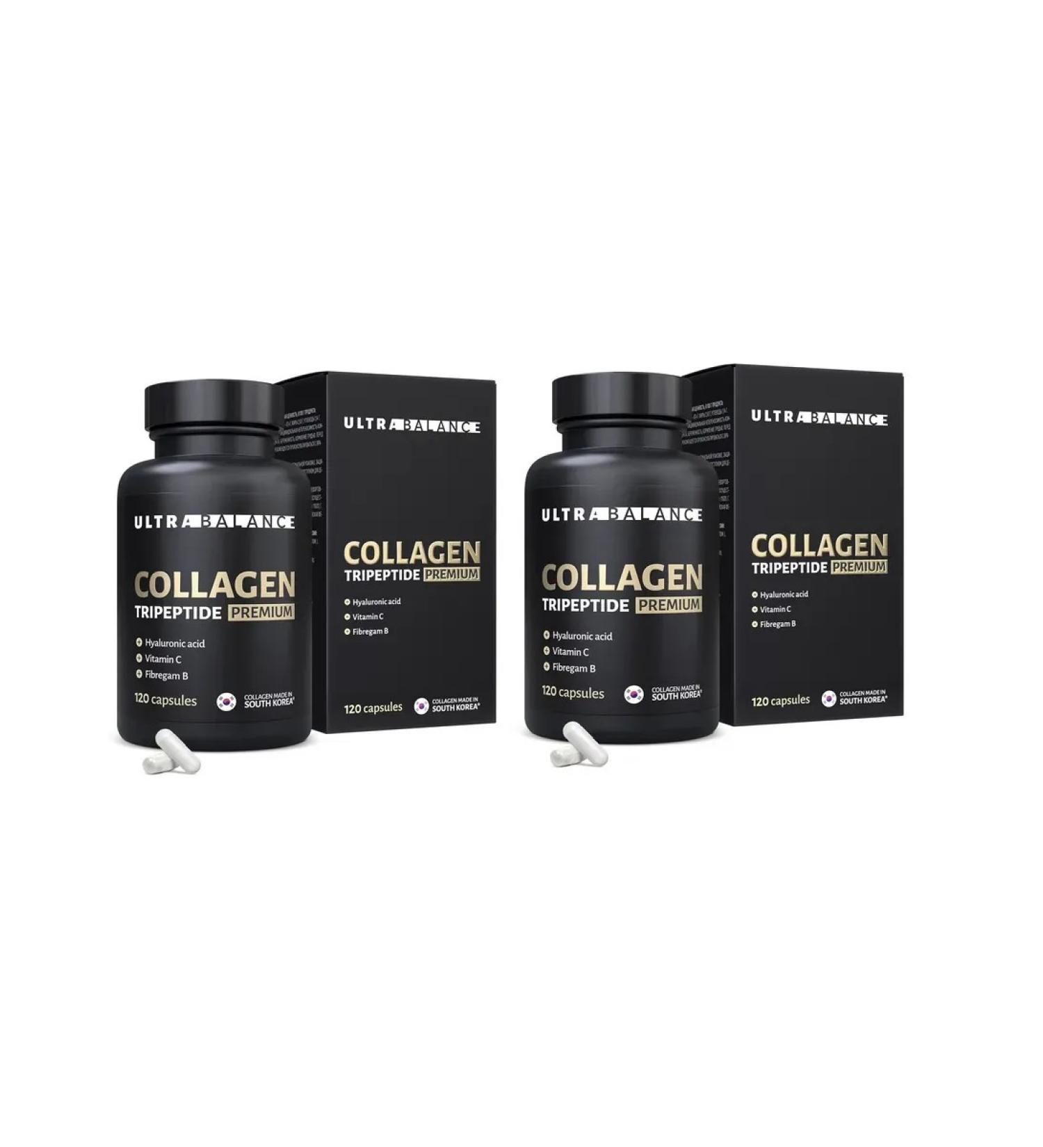 UltraBalance Collagen Tripeptide premium 120 capsules 2 pcs - Buy Online on GoSupps.com