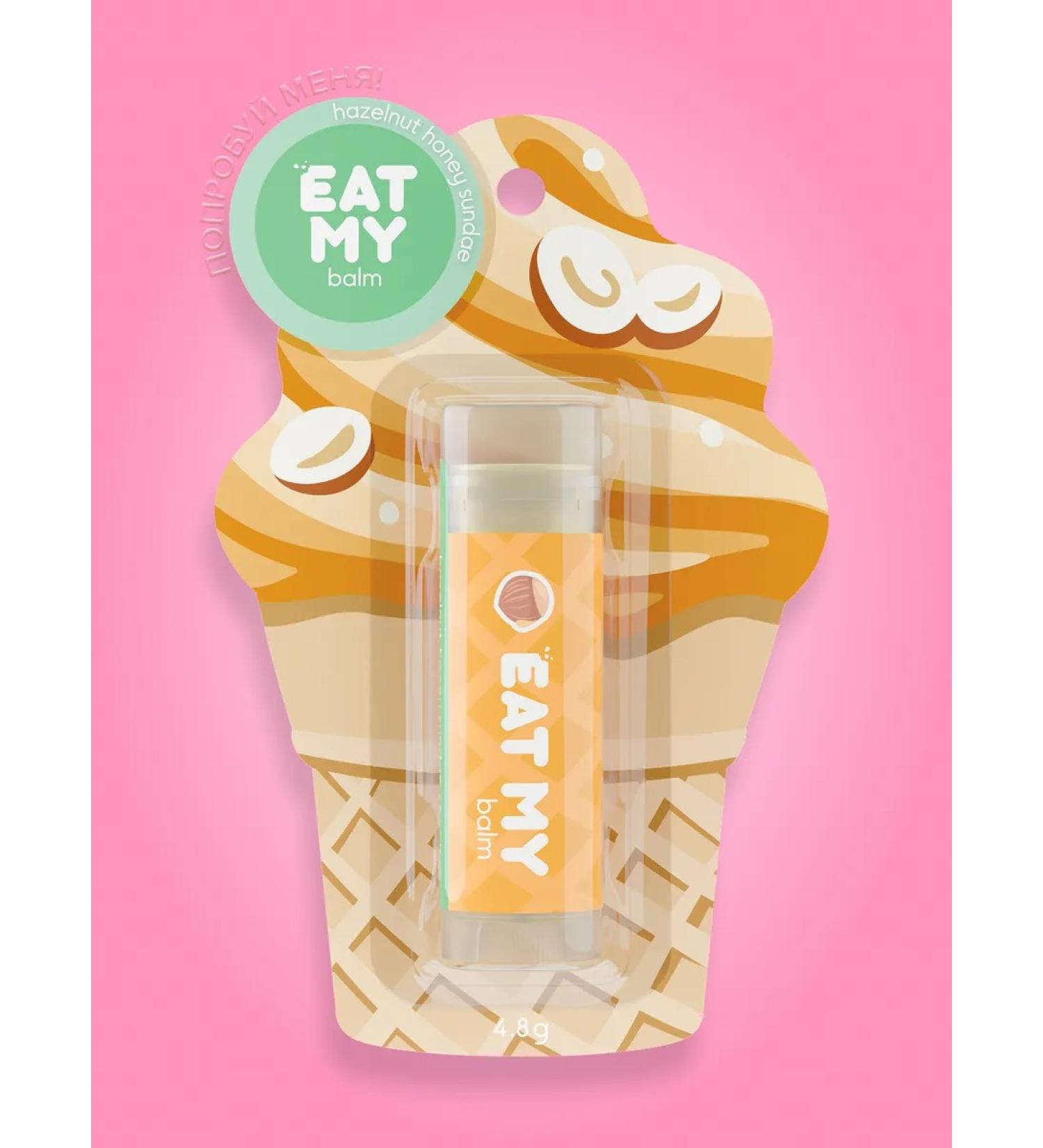 Eat My Lip balm - hygiene "Pimbir with honey and hazelnut" - Buy Online on GoSupps.com