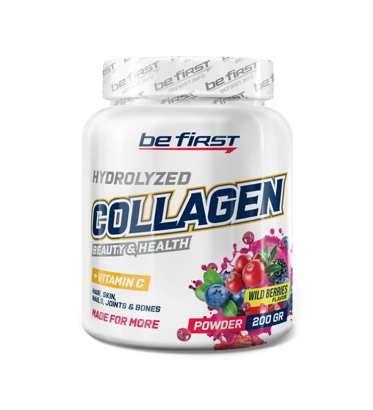 Be First Collagen + Vitamin C Collagen + Vitamin C 200 grams Forest berries - Buy Online on GoSupps.com