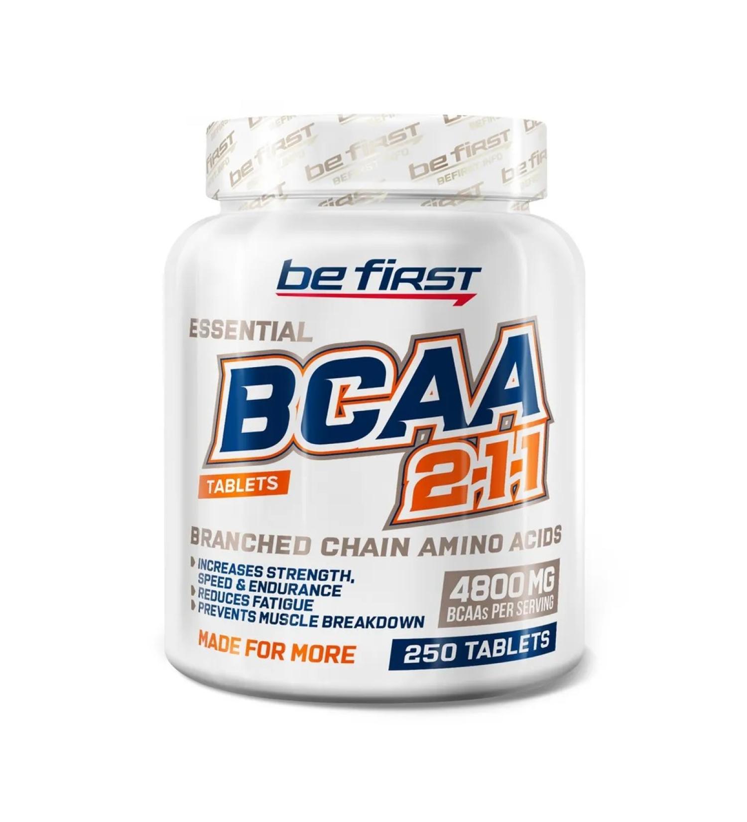 Be First BCAA in BCAA Tablets 250 tablets - Buy Online on GoSupps.com
