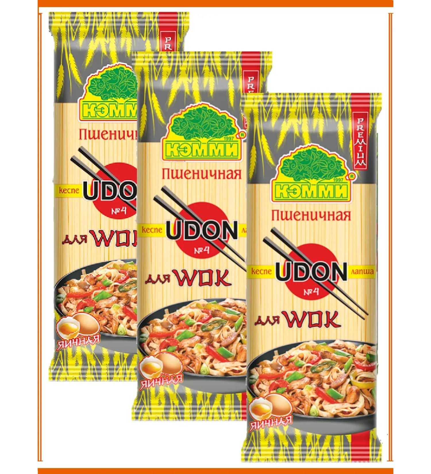 Cammy Noodles wheat egg udon 3pc x 250 g