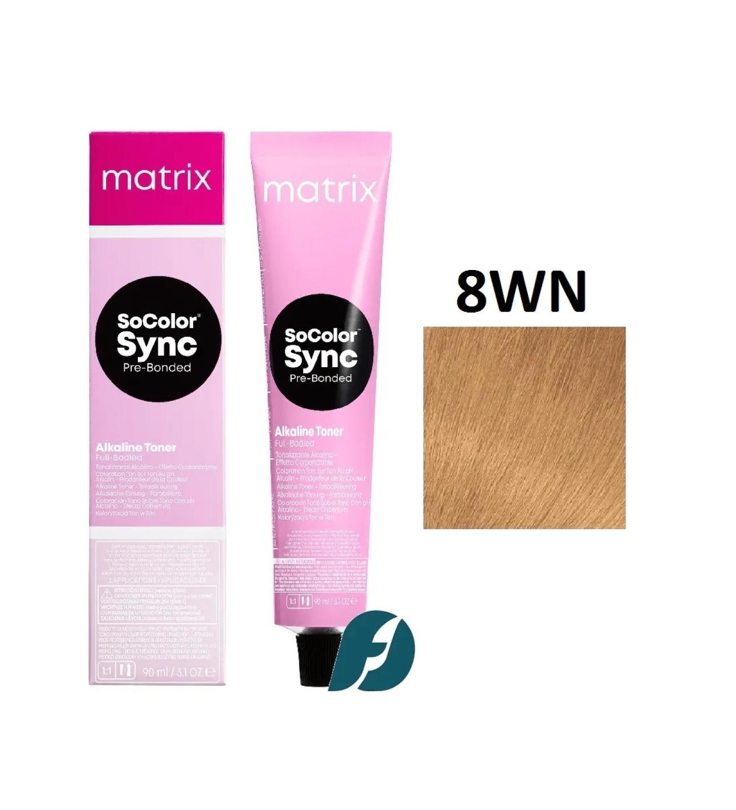 MATRIX Socolor Sync 8wn hair dye tone in tone 90 ml - Buy Online on GoSupps.com