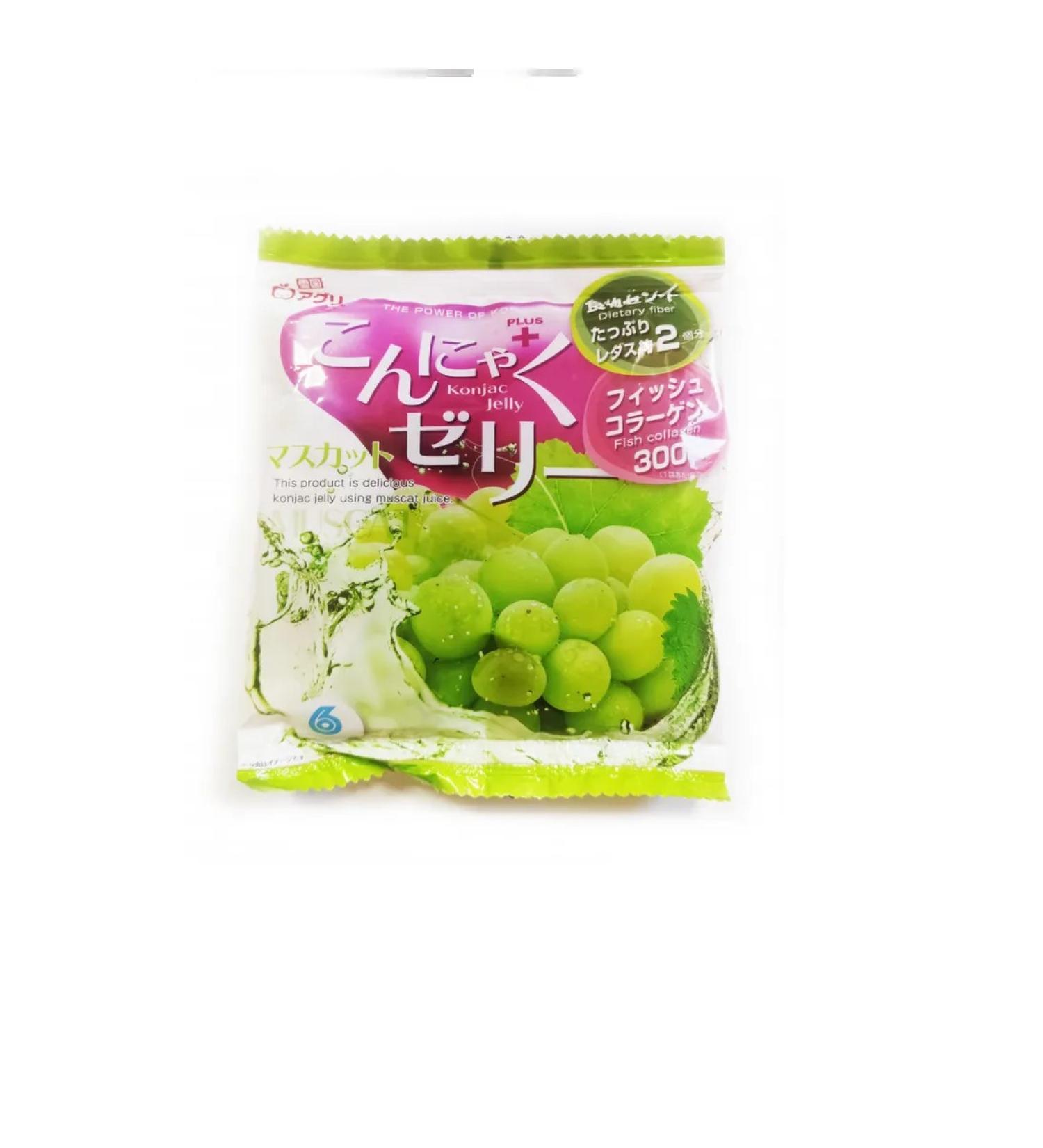 Yukigini Aguri Jelly made of connucky with the taste of nutmeg grapes 96 g