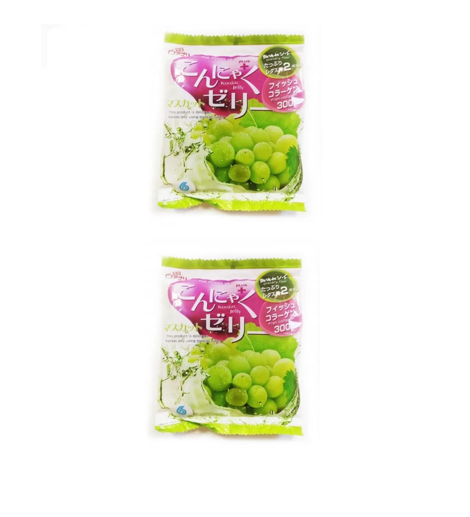 Yukigini Aguri Jelly made of connucky with the taste of nutmeg grapes 96 g 2 lies - Buy Online on GoSupps.com